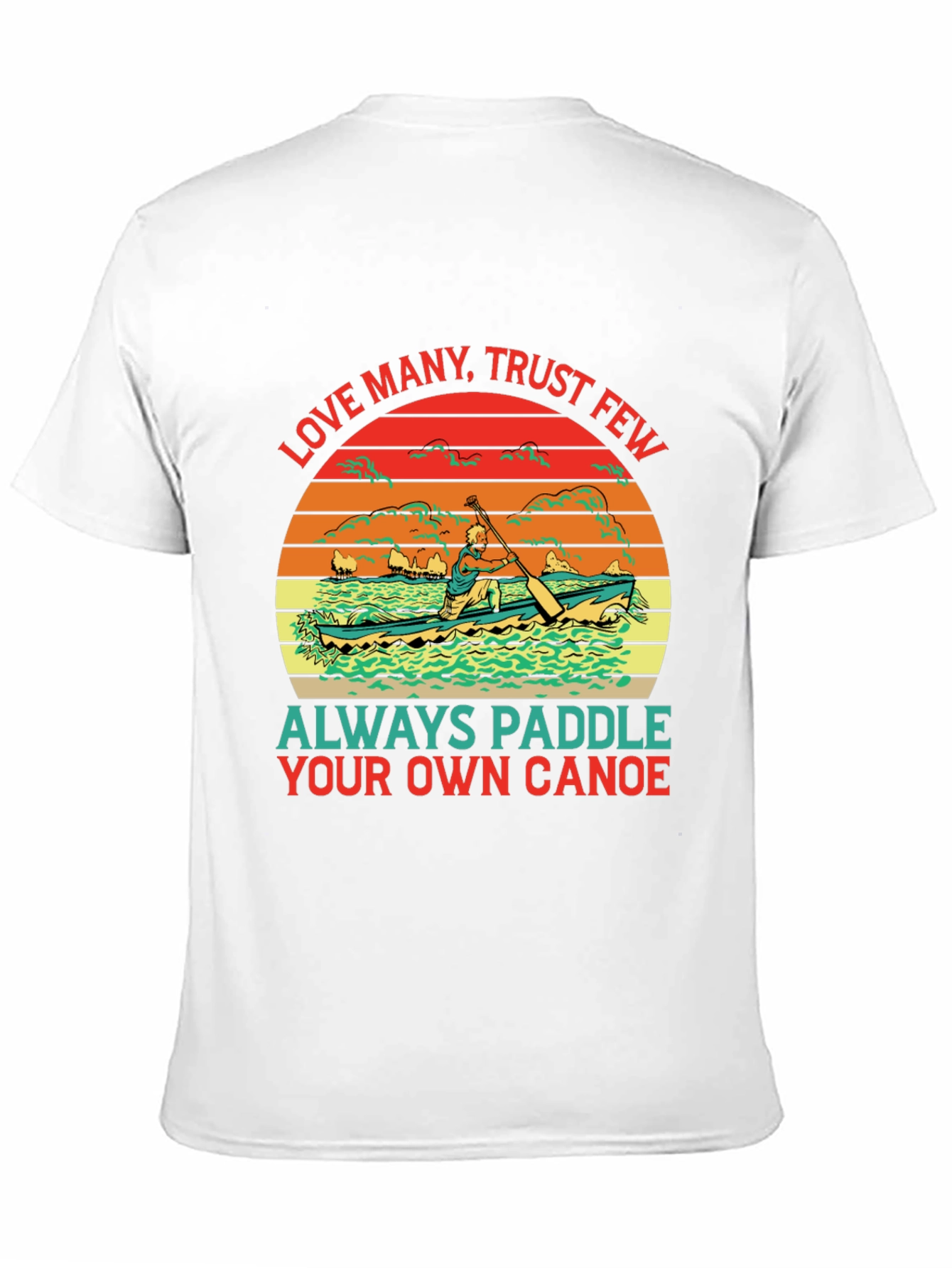 Paddle Your Own Canoe Graphic Tee - Black