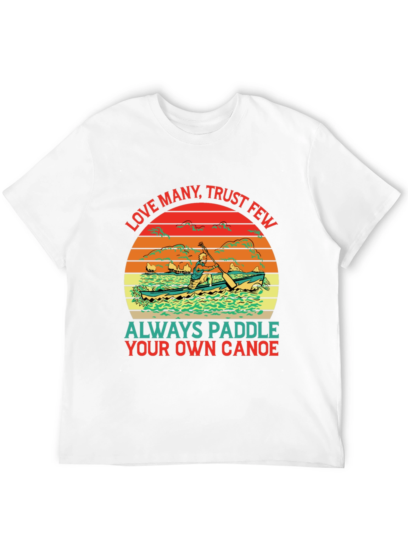 Paddle Your Own Canoe Graphic Tee - Black