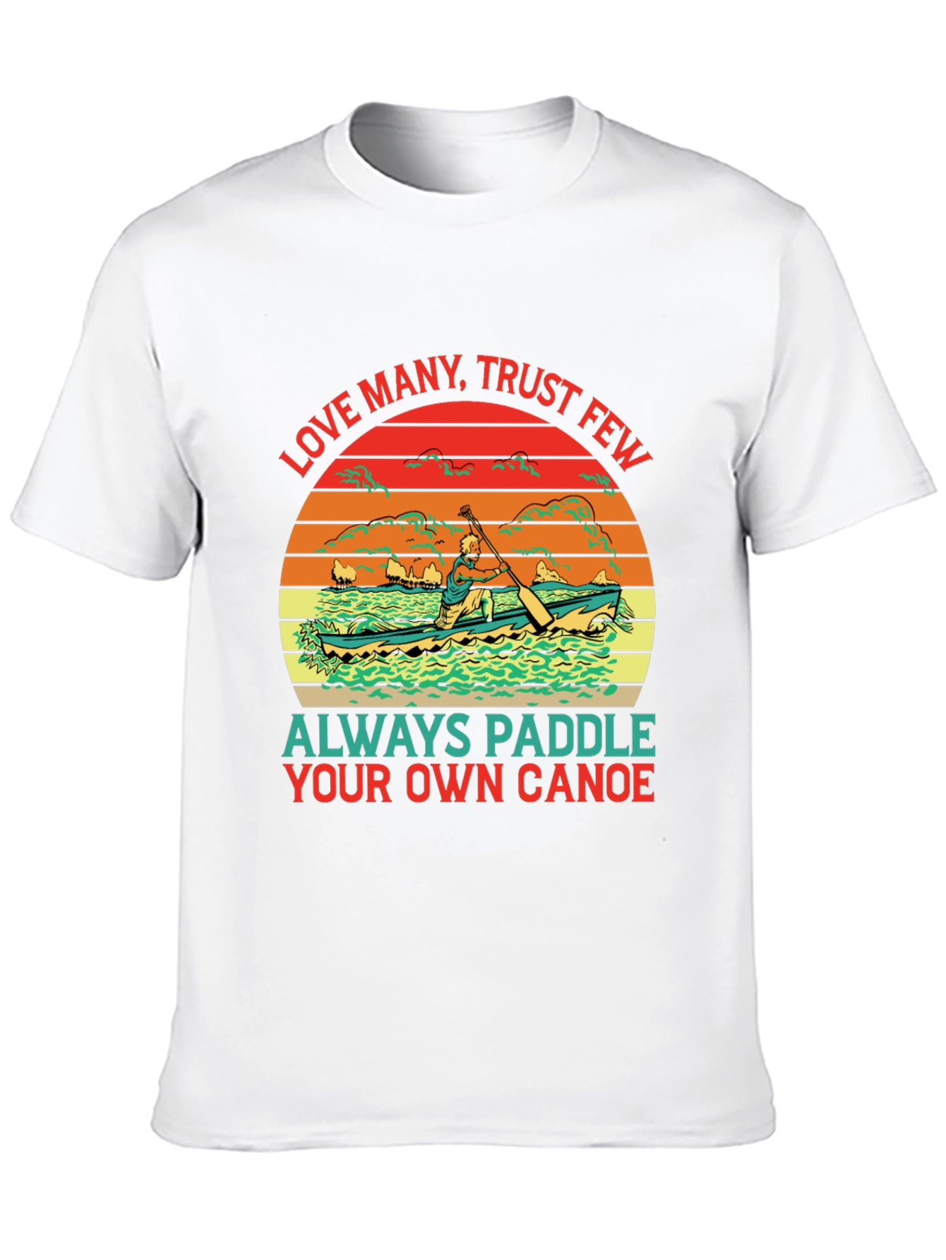 Paddle Your Own Canoe Graphic Tee - Black