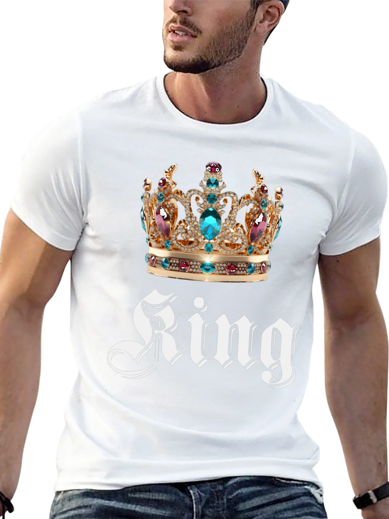King Crown Graphic Print T-Shirt