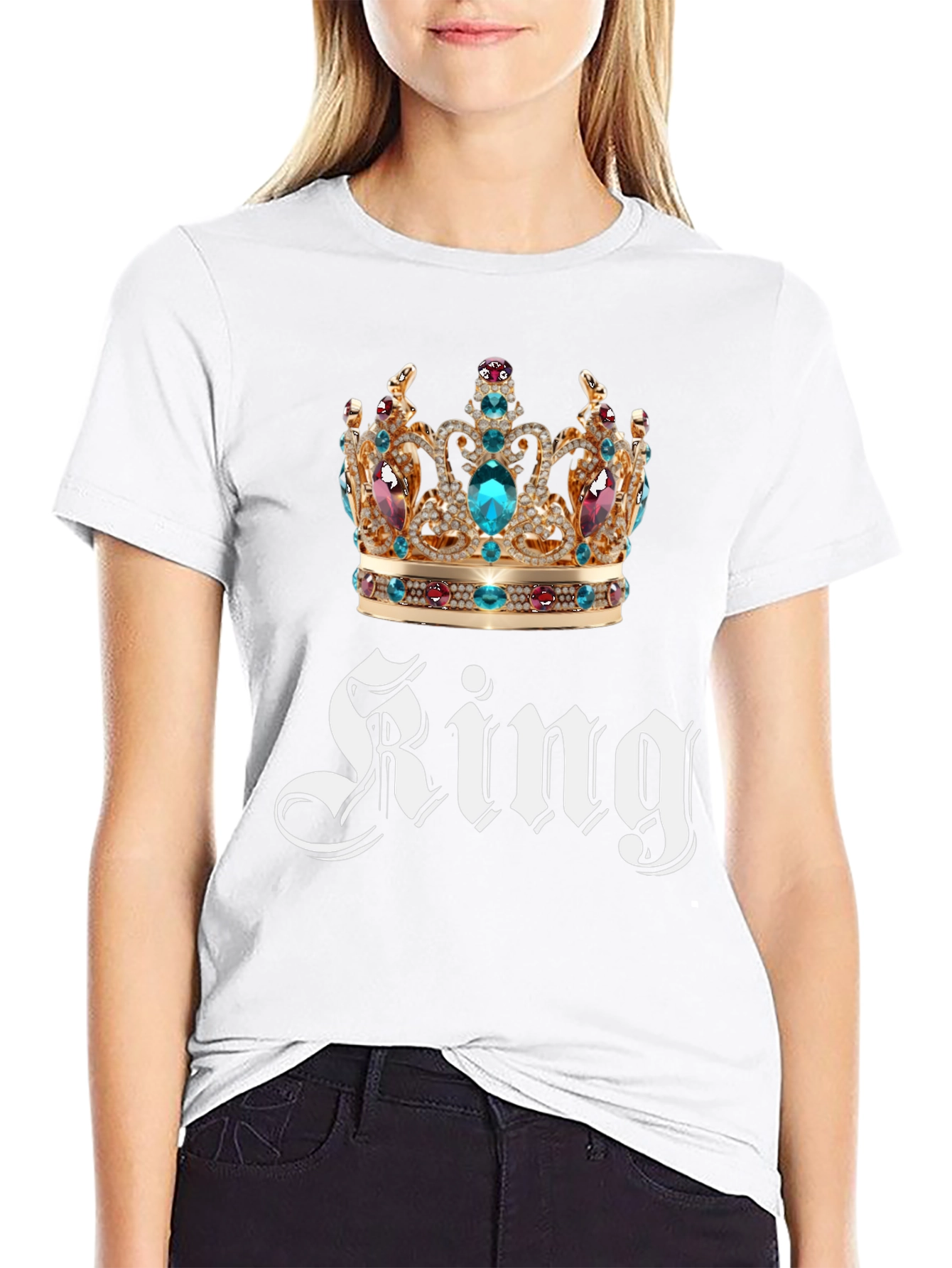 King Crown Graphic Print T-Shirt
