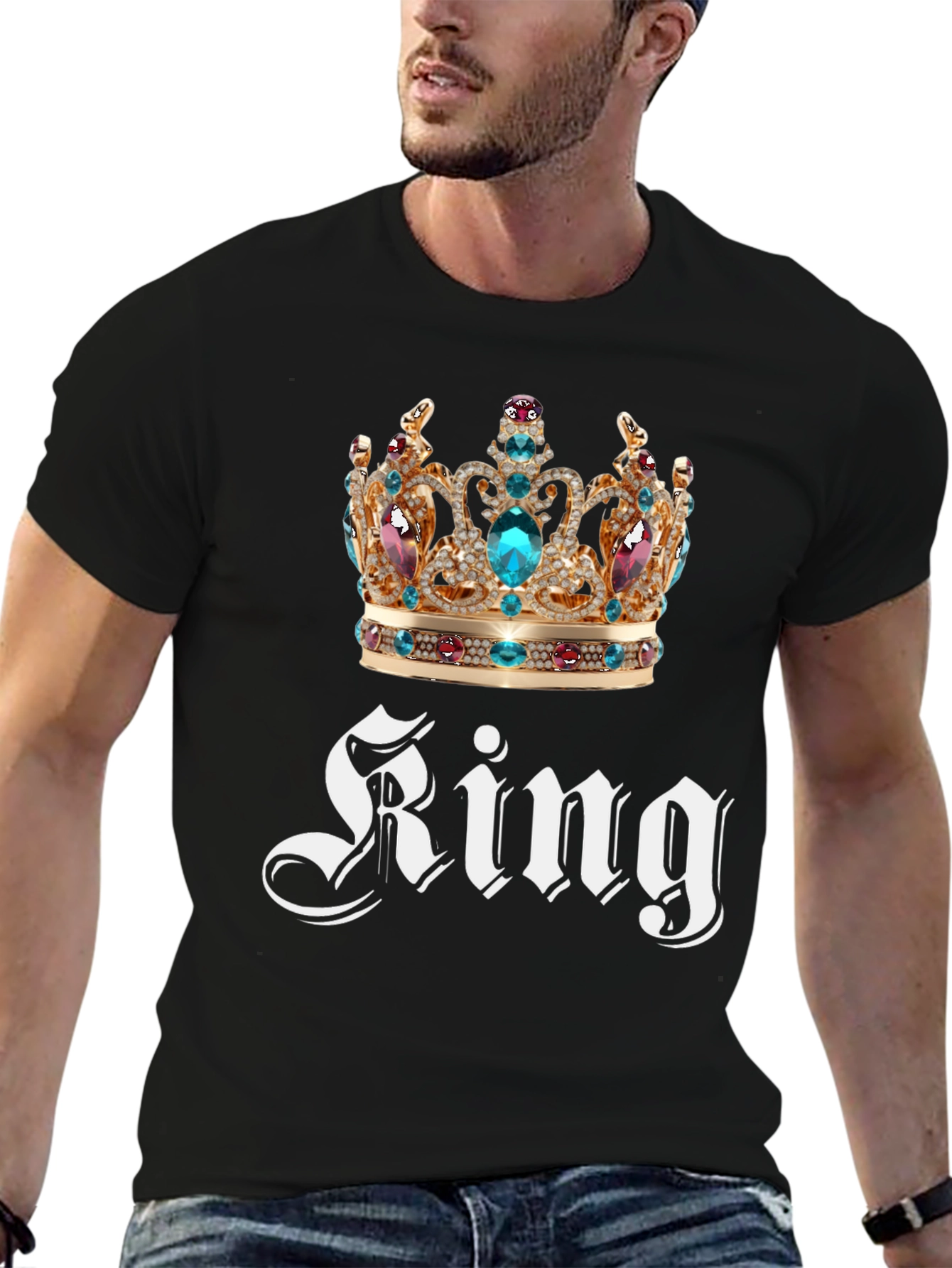 King Crown Graphic Print T-Shirt
