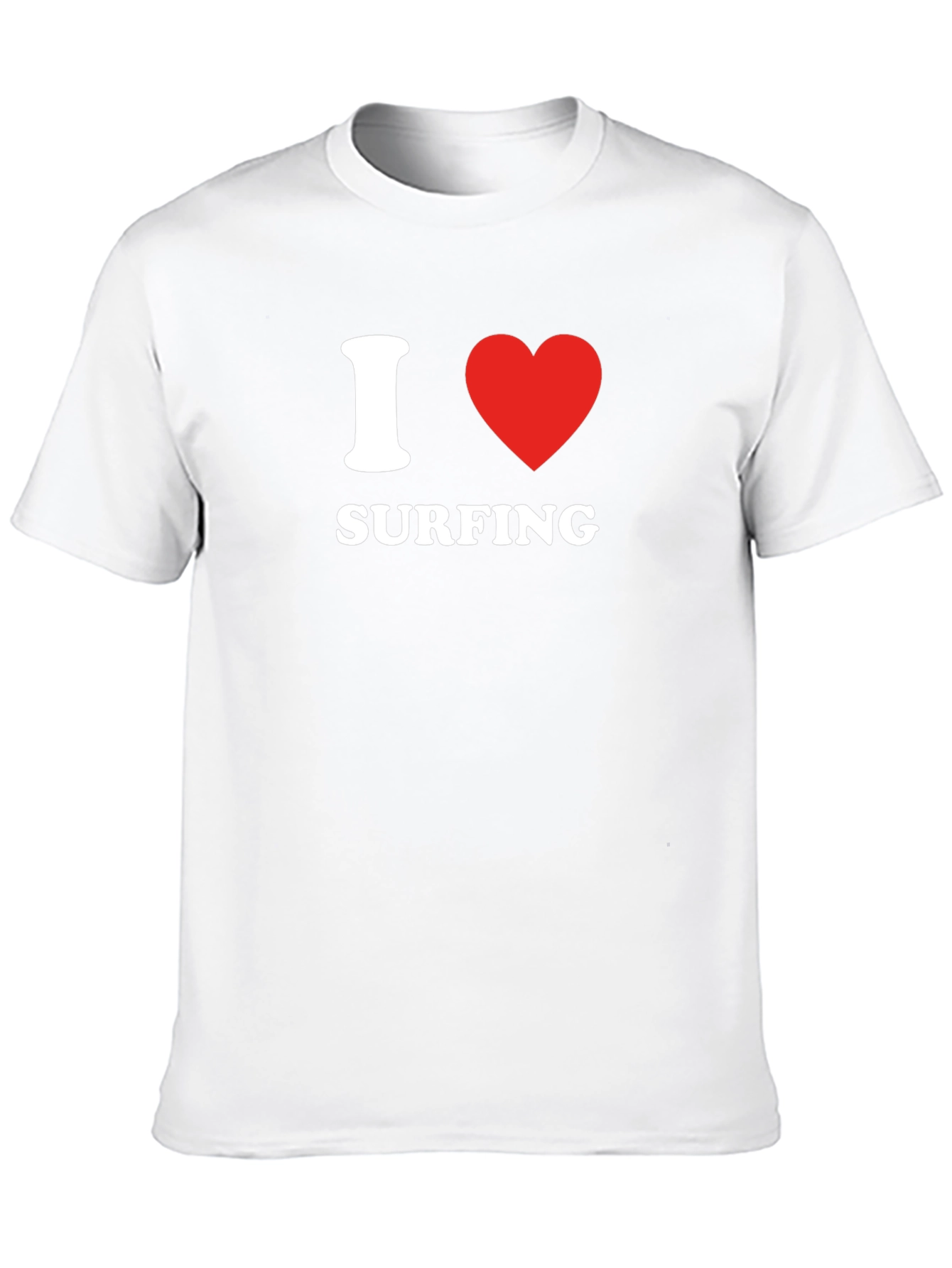 I Heart Surfing Black T-Shirt