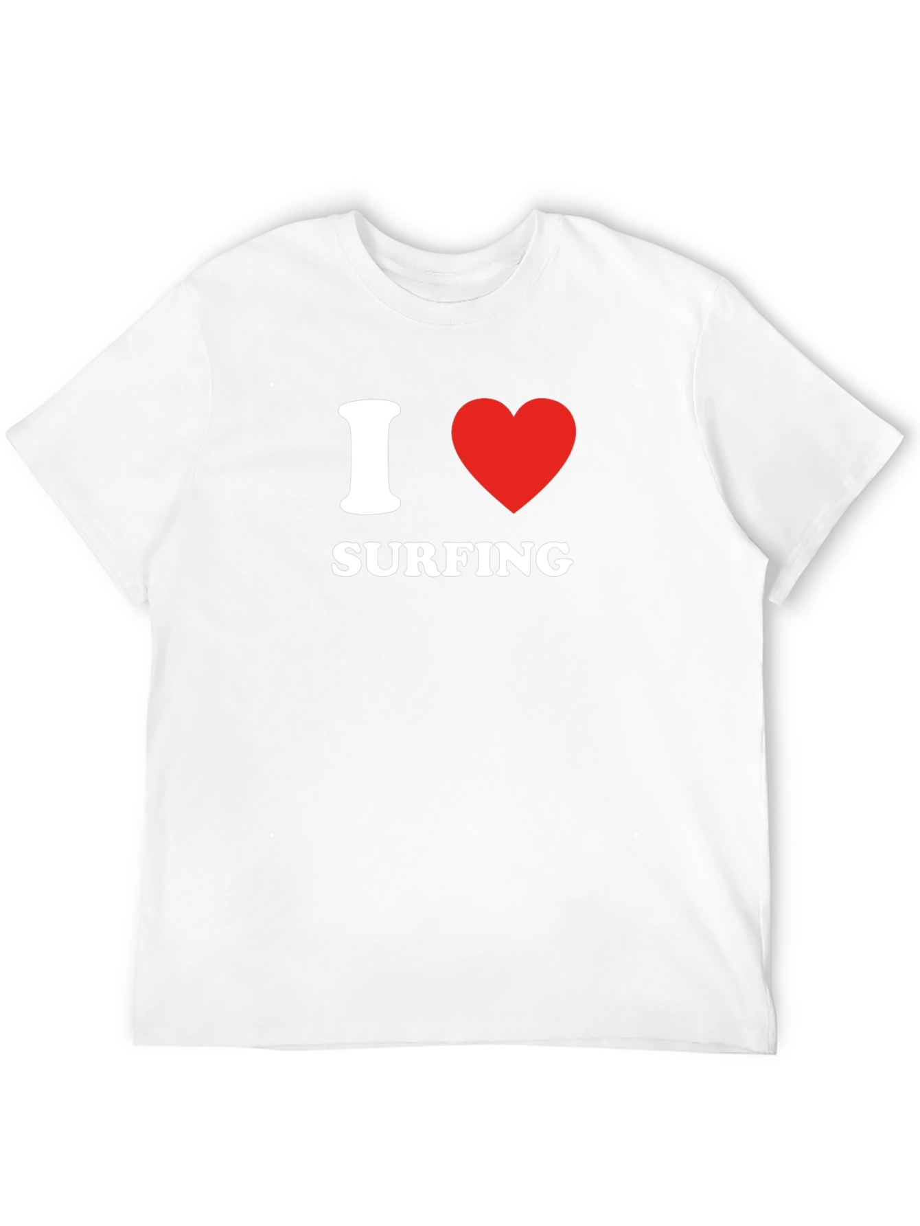 I Heart Surfing Black T-Shirt