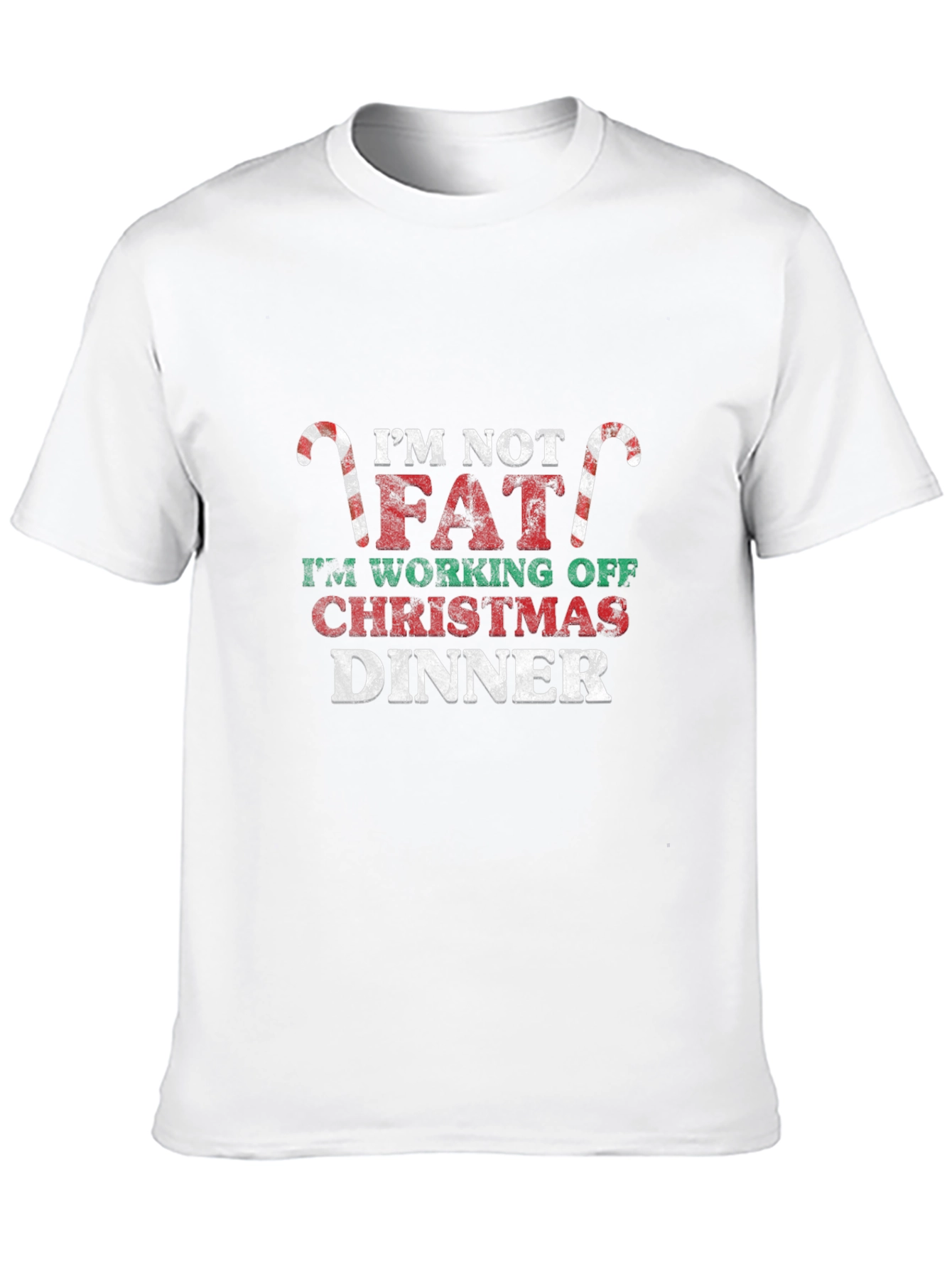 Im Not Fat Christmas Dinner T-Shirt
