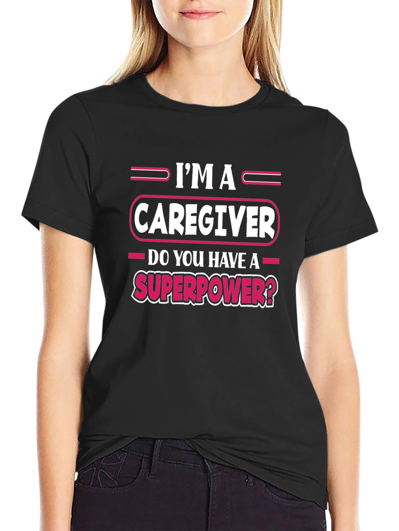 Caregiver Superpower Graphic T-Shirt