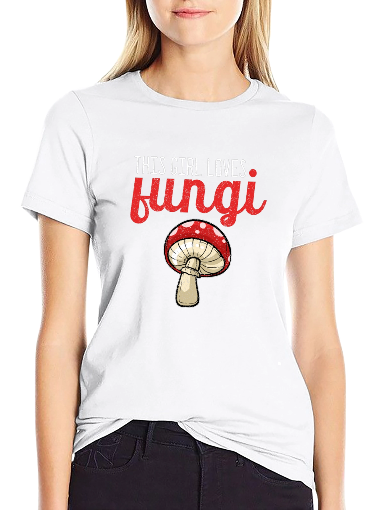 This Girl Loves Fungi T-Shirt - Novelty Mushroom Tee