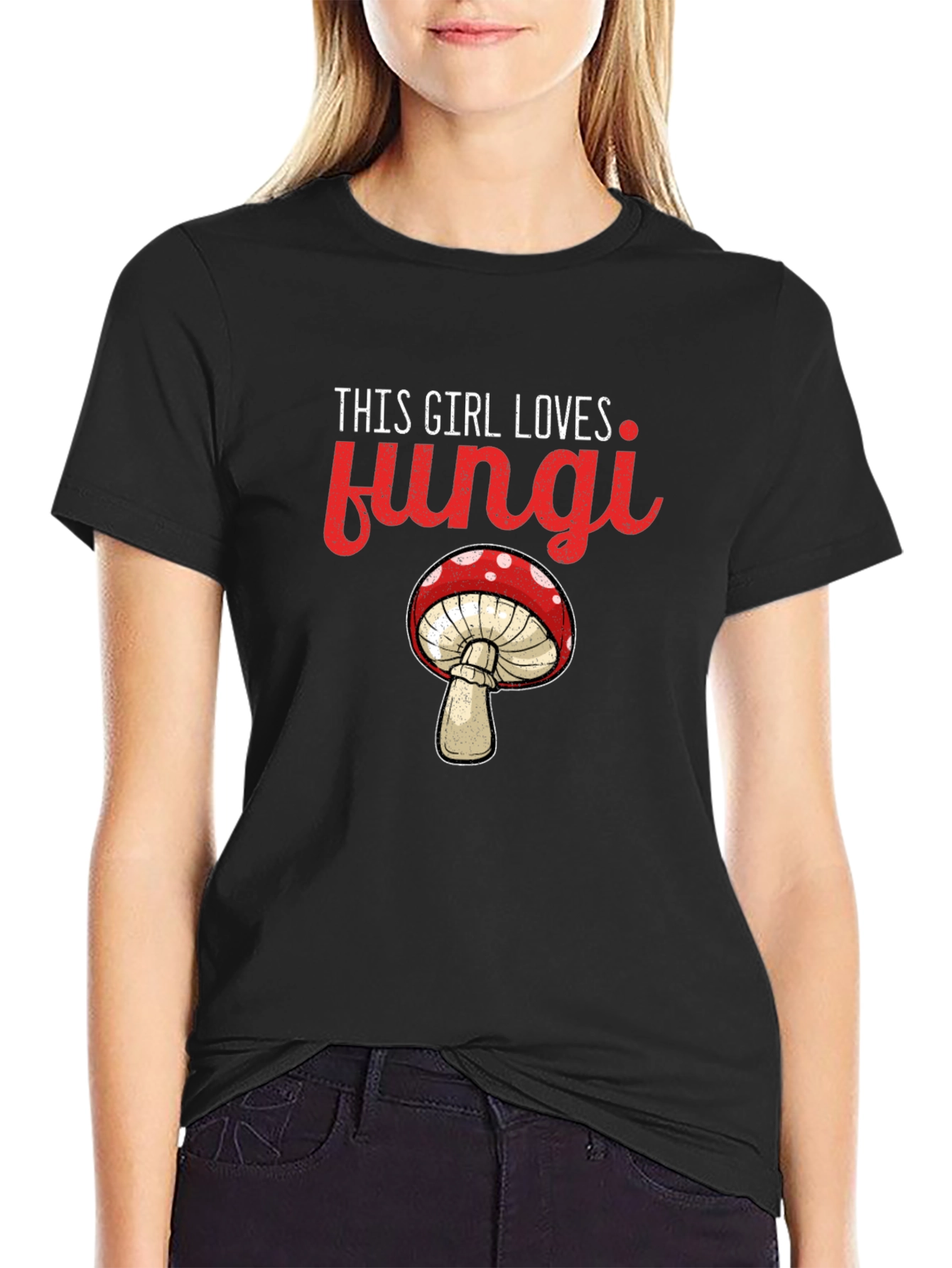 This Girl Loves Fungi T-Shirt - Novelty Mushroom Tee
