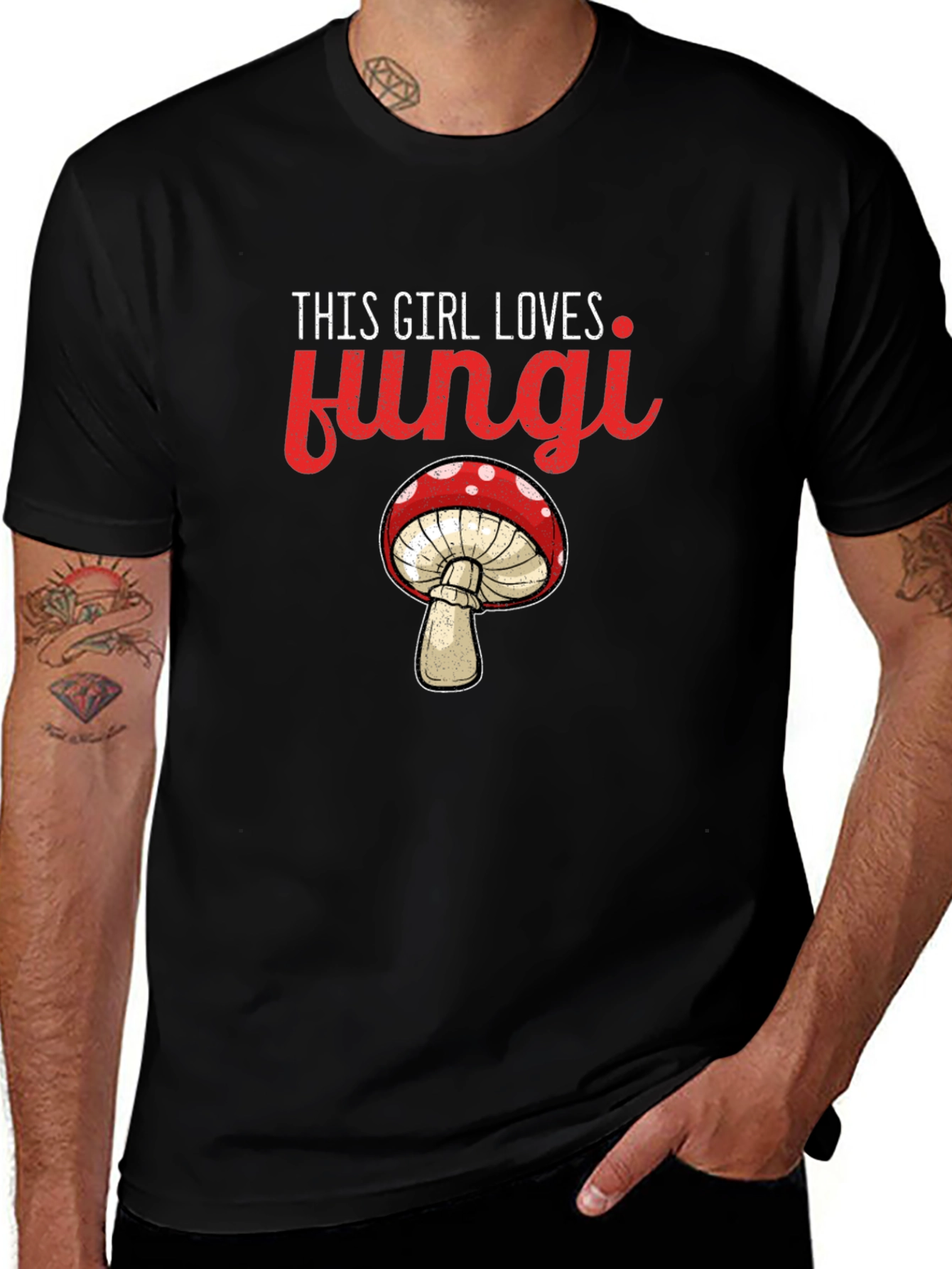 This Girl Loves Fungi T-Shirt - Novelty Mushroom Tee