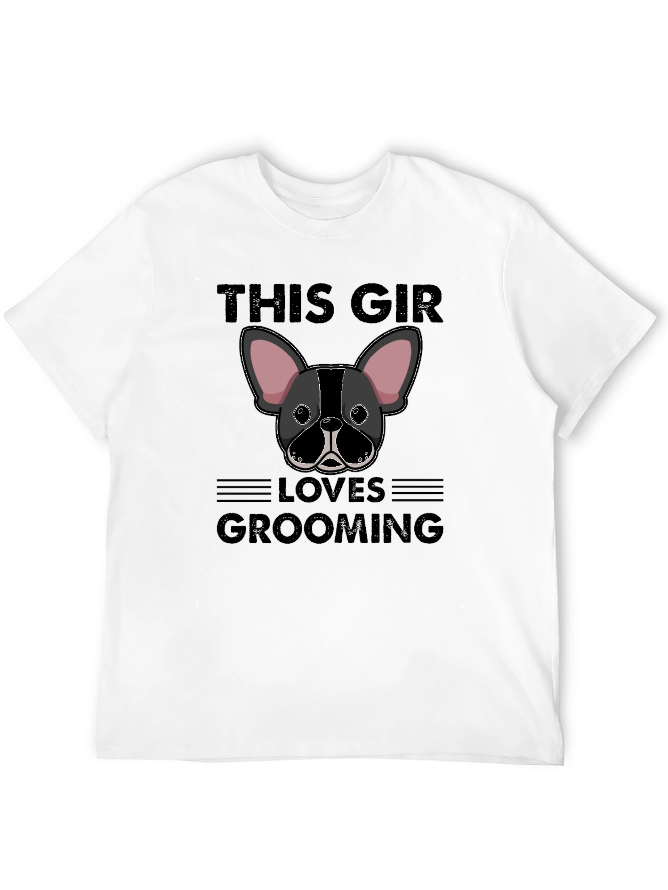 This Girl Loves Grooming Bulldog T-Shirt