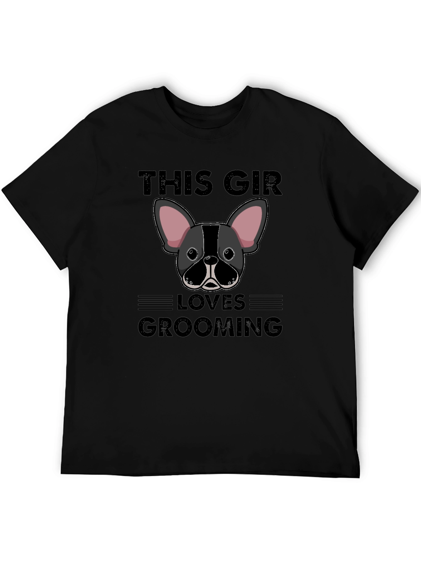 This Girl Loves Grooming Bulldog T-Shirt