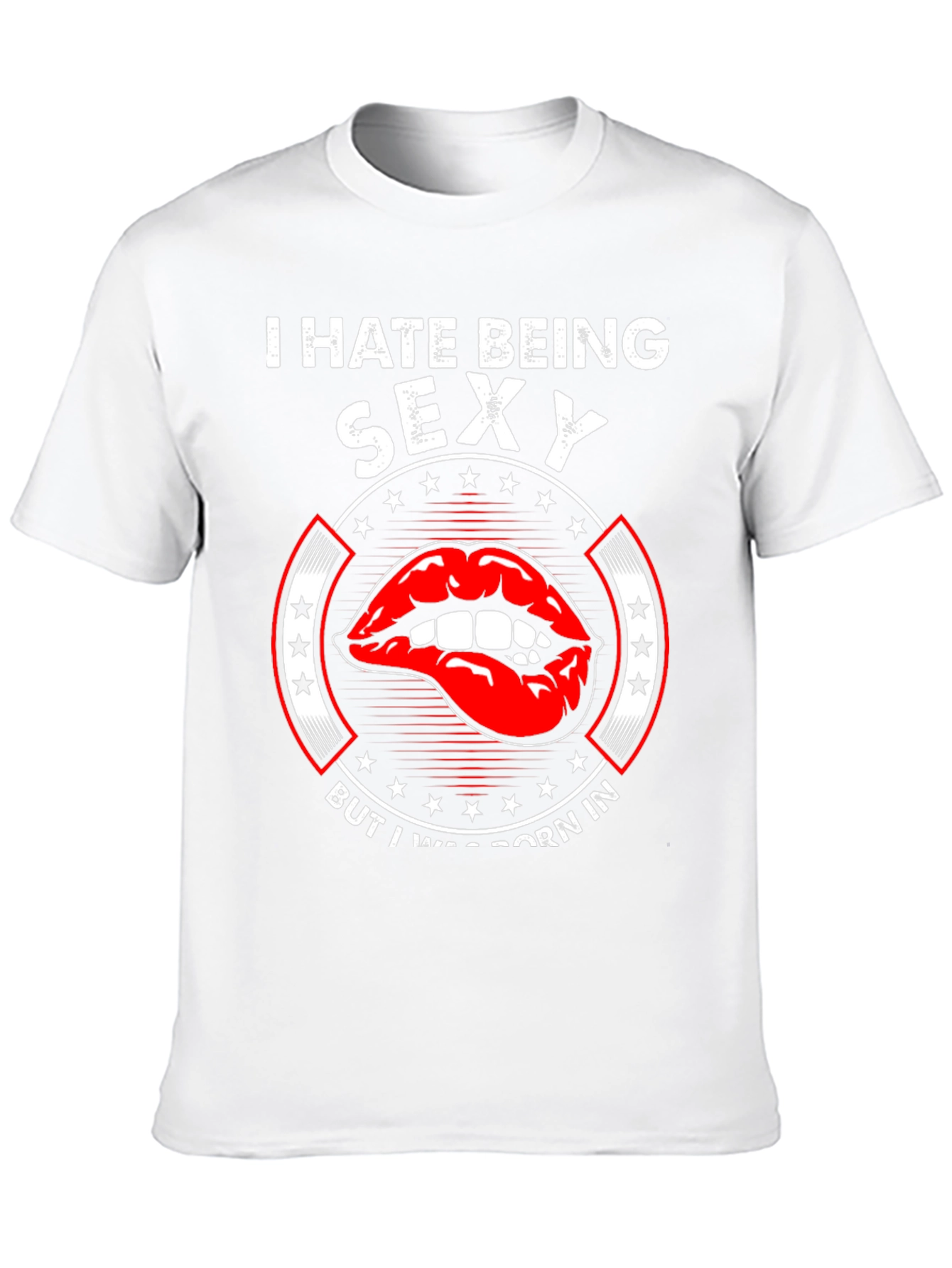 I Hate Being Sexy Black Graphic Tee