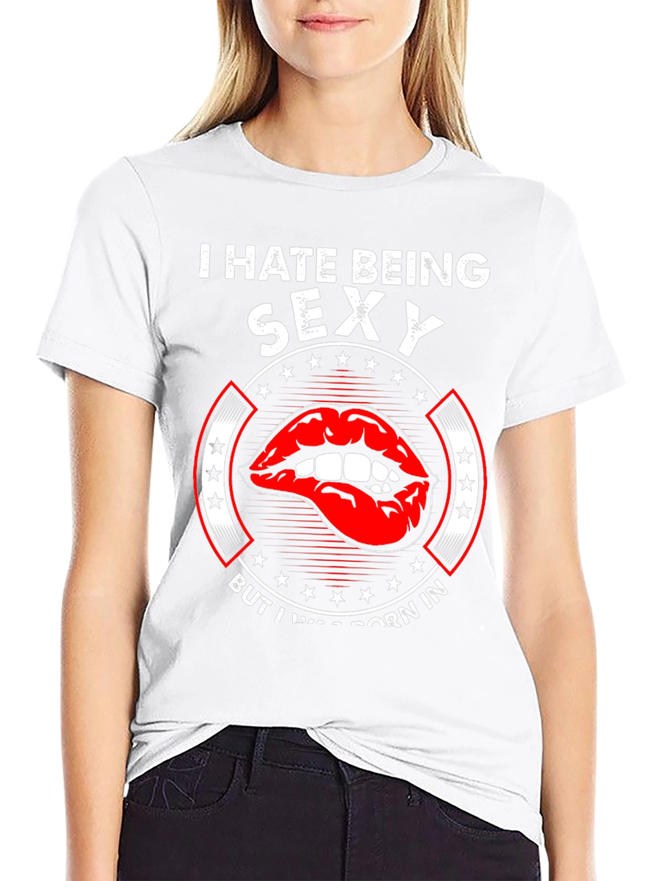 I Hate Being Sexy Black Graphic Tee