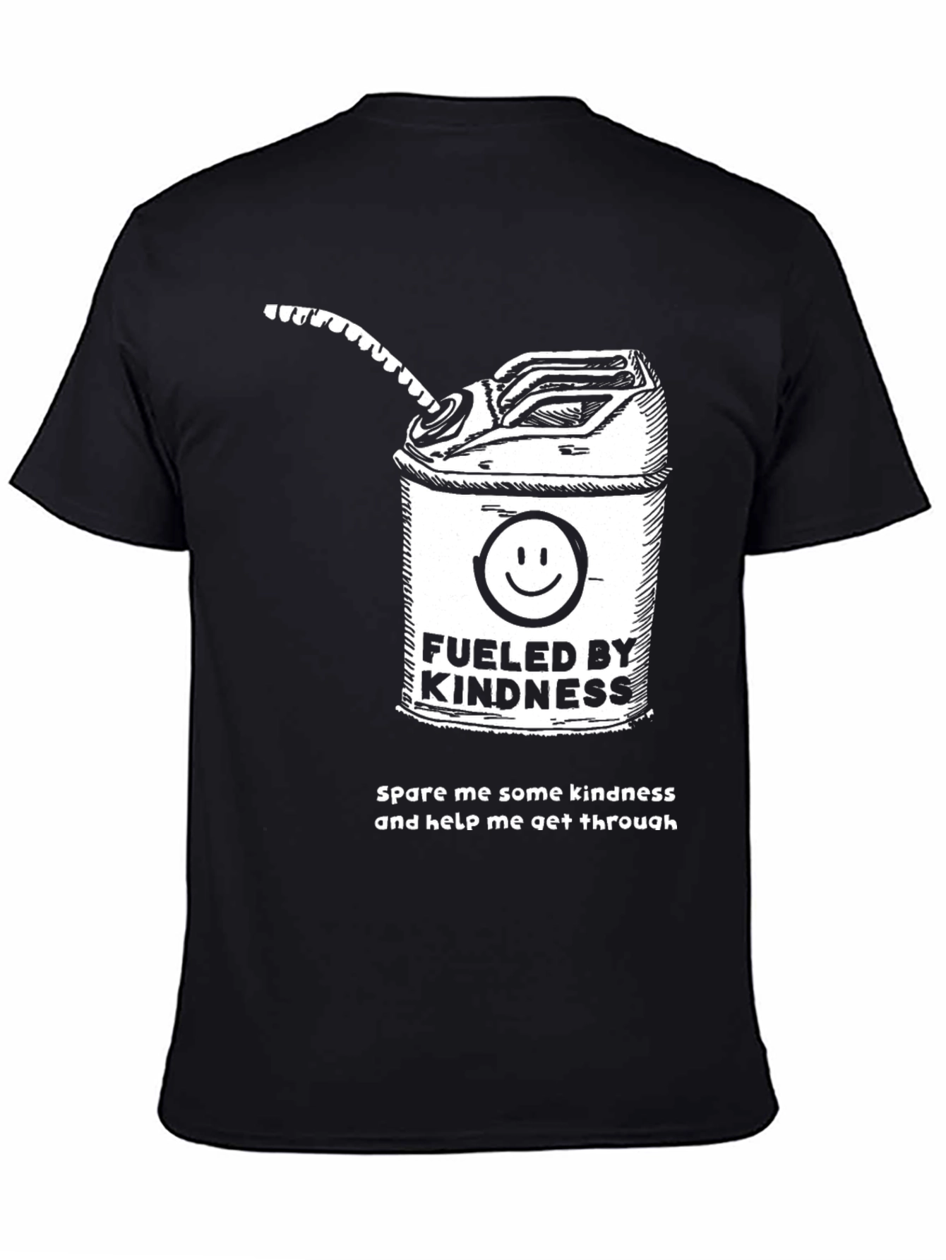 Fueled by Kindness Black Graphic T-Shirt