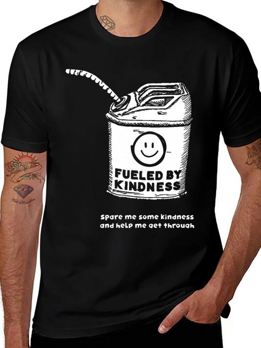 Fueled by Kindness Black Graphic T-Shirt
