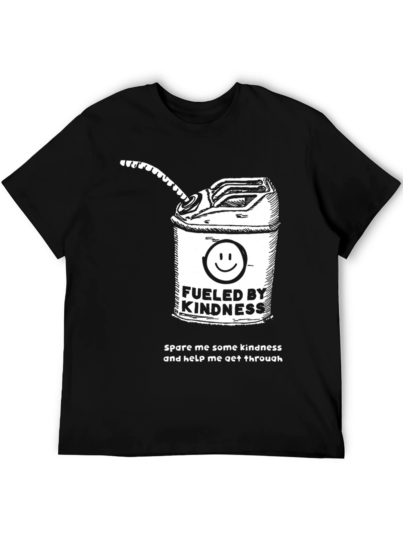 Fueled by Kindness Black Graphic T-Shirt