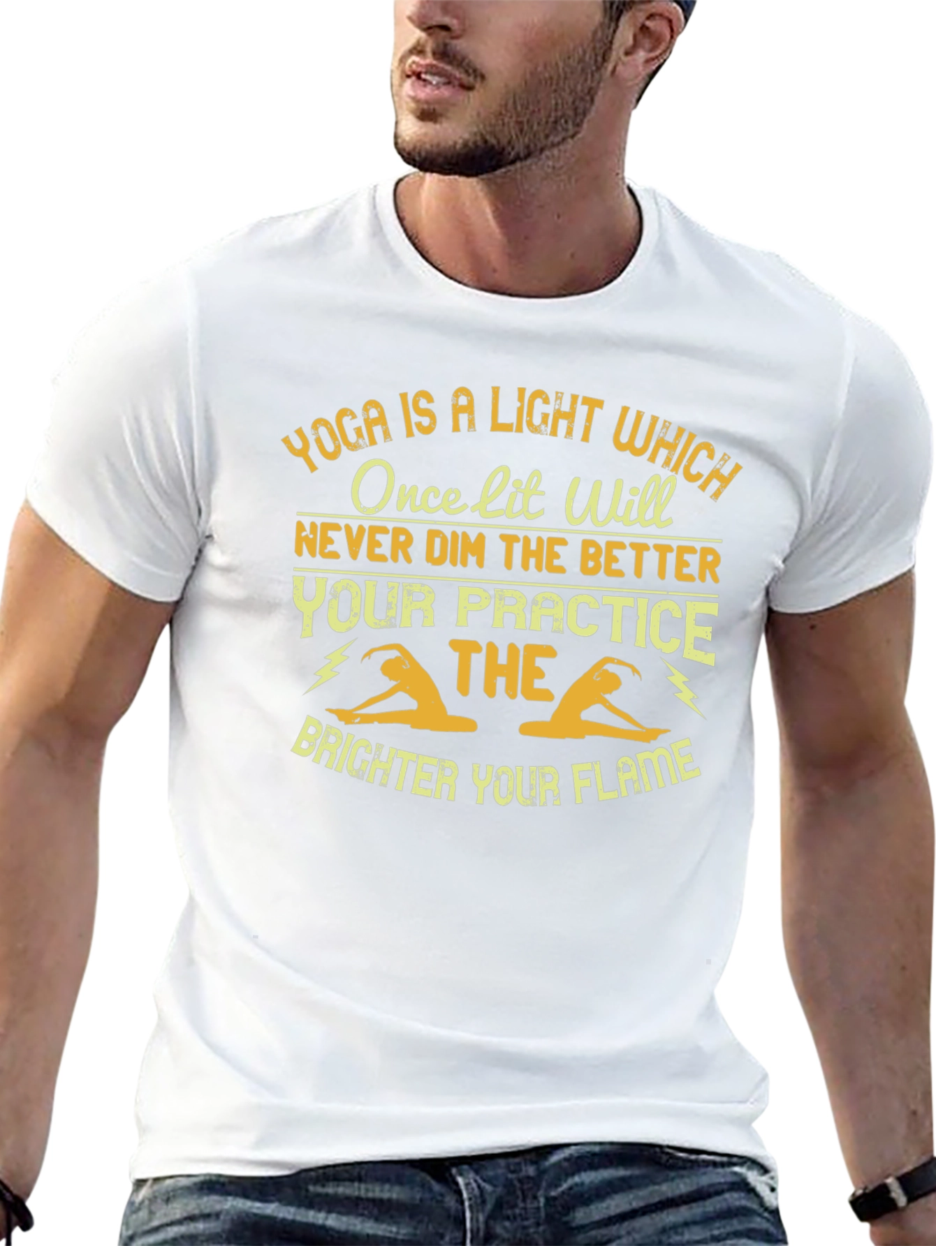 Yoga is a Light T-Shirt Practice Makes Brighter