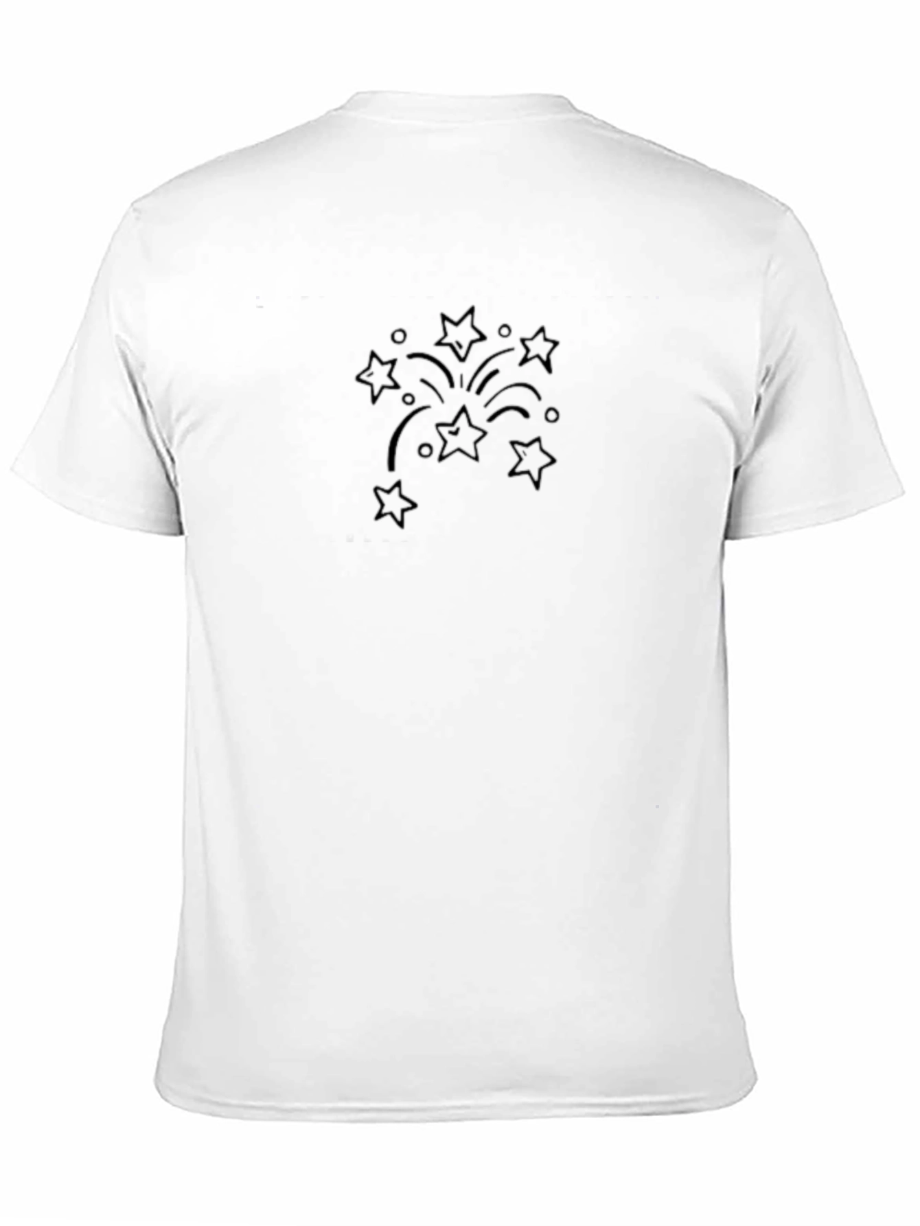 Black Starburst Graphic Tee - Soft Cotton Blend
