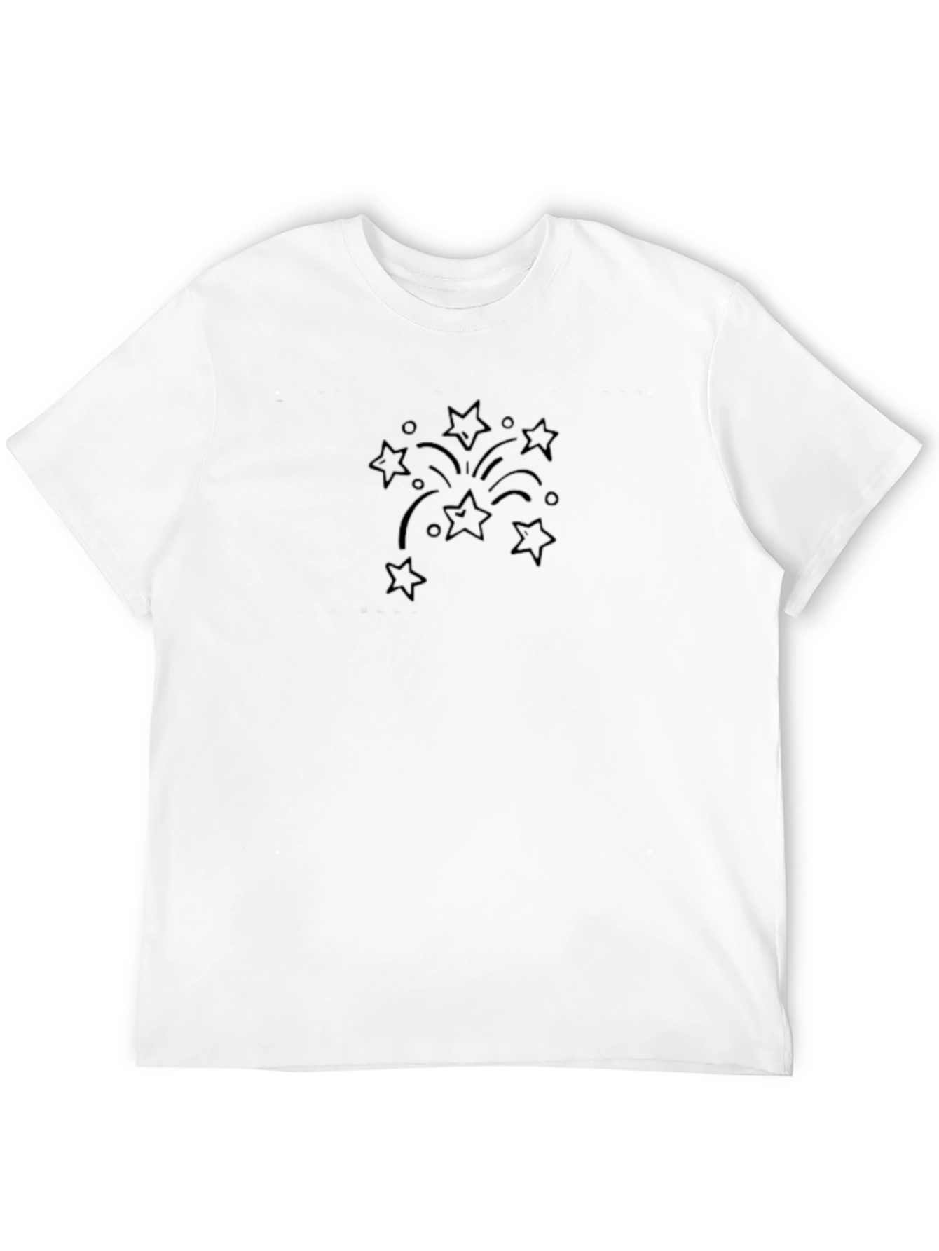 Black Starburst Graphic Tee - Soft Cotton Blend