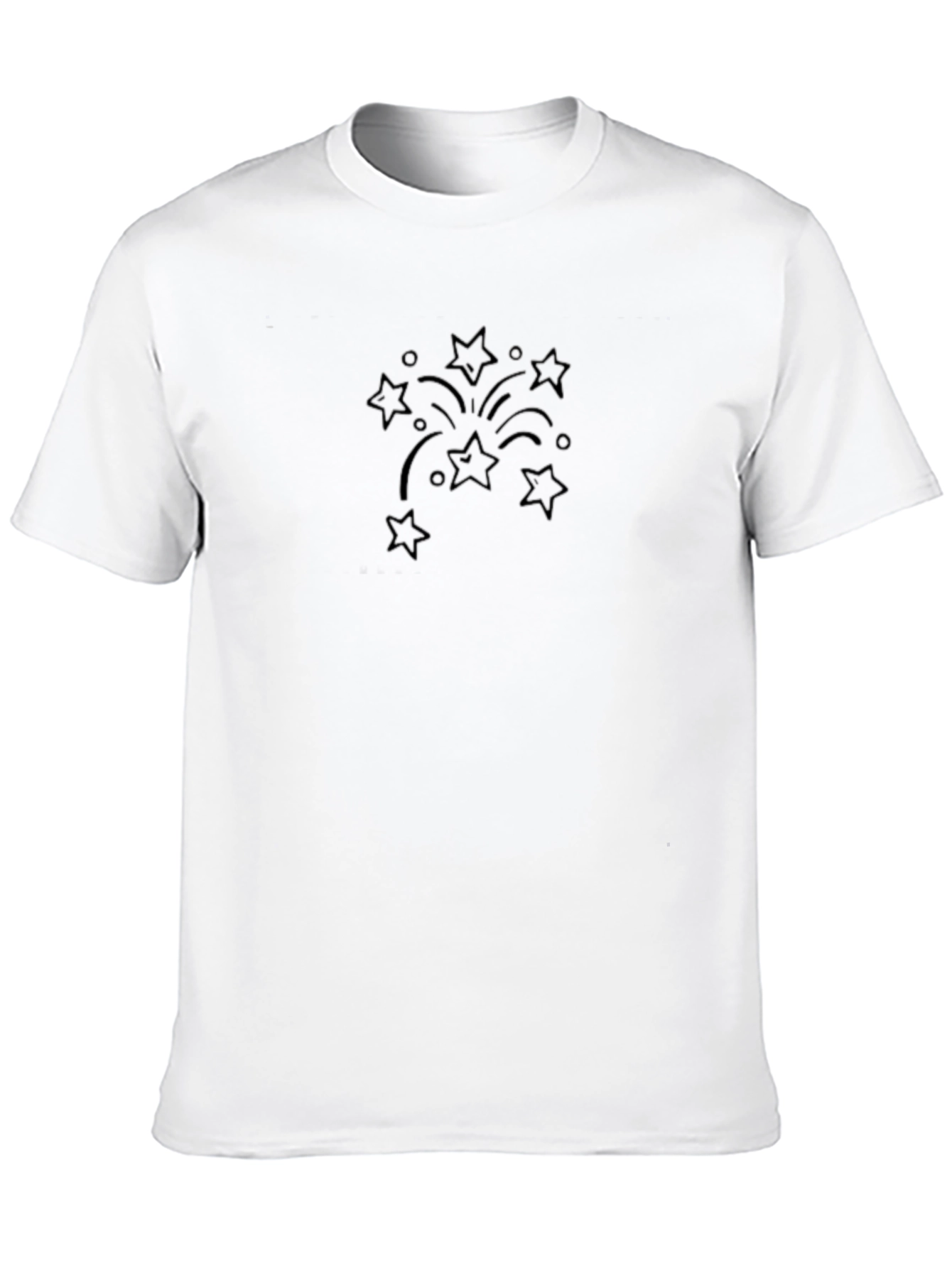 Black Starburst Graphic Tee - Soft Cotton Blend