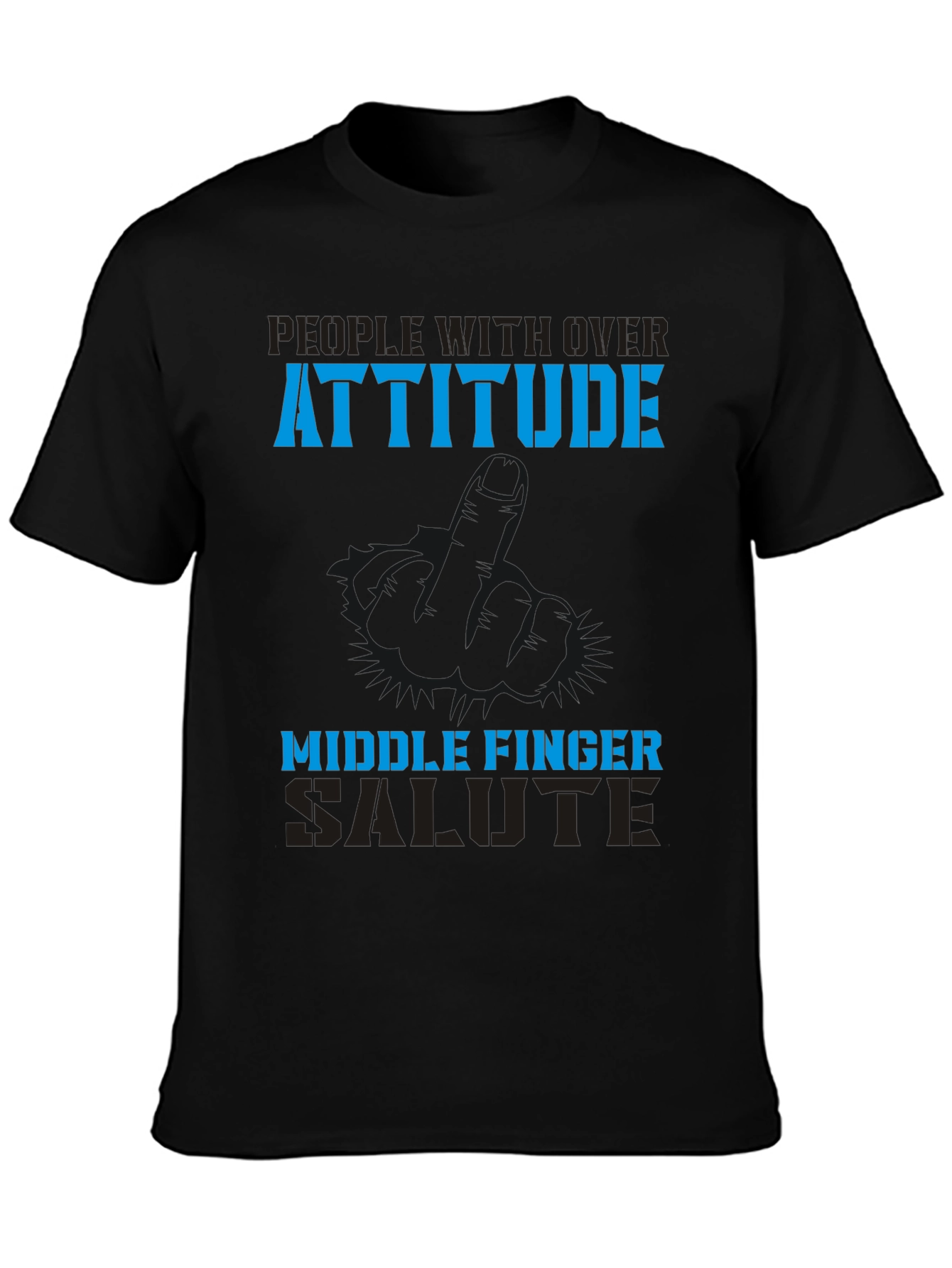 Attitude Middle Finger Graphic Tee