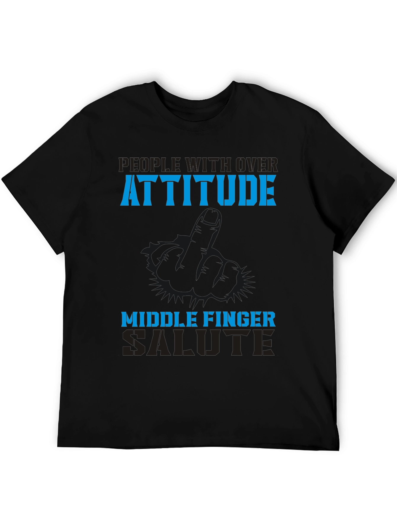 Attitude Middle Finger Graphic Tee