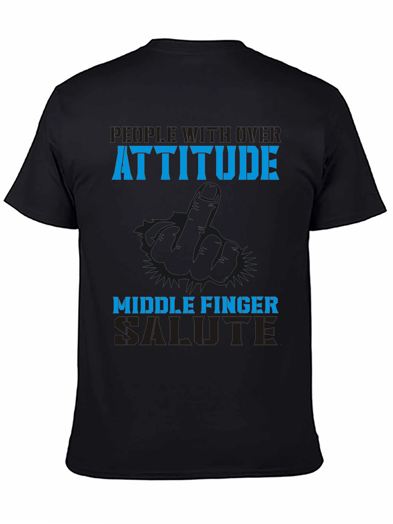 Attitude Middle Finger Graphic Tee