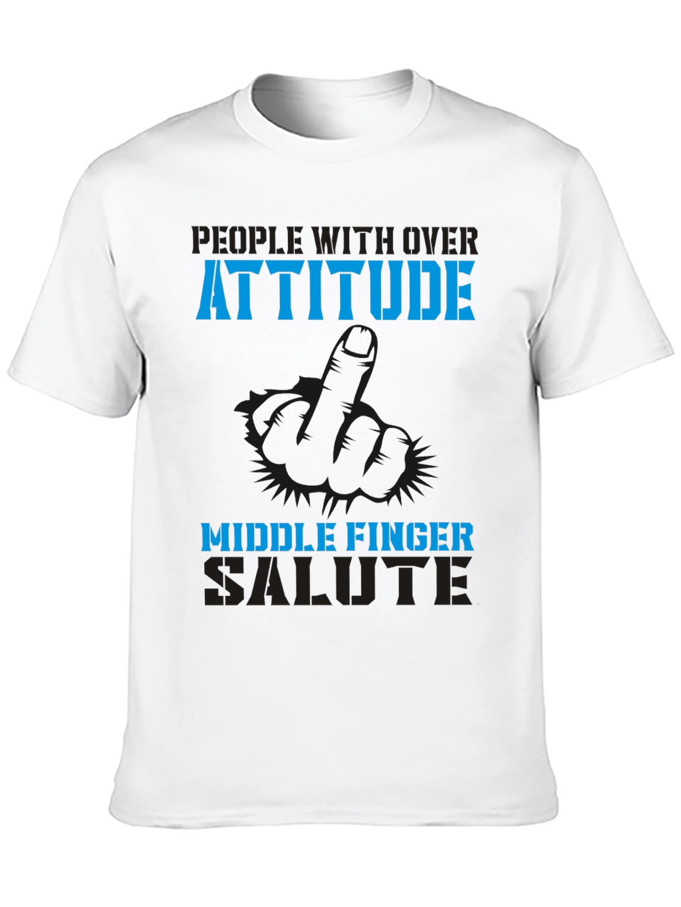 Attitude Middle Finger Graphic Tee