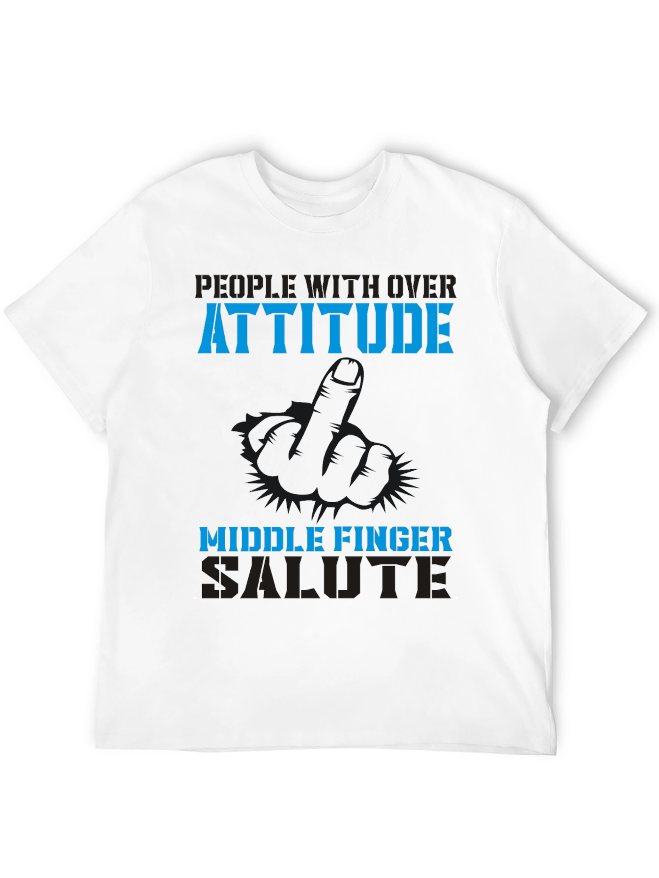 Attitude Middle Finger Graphic Tee