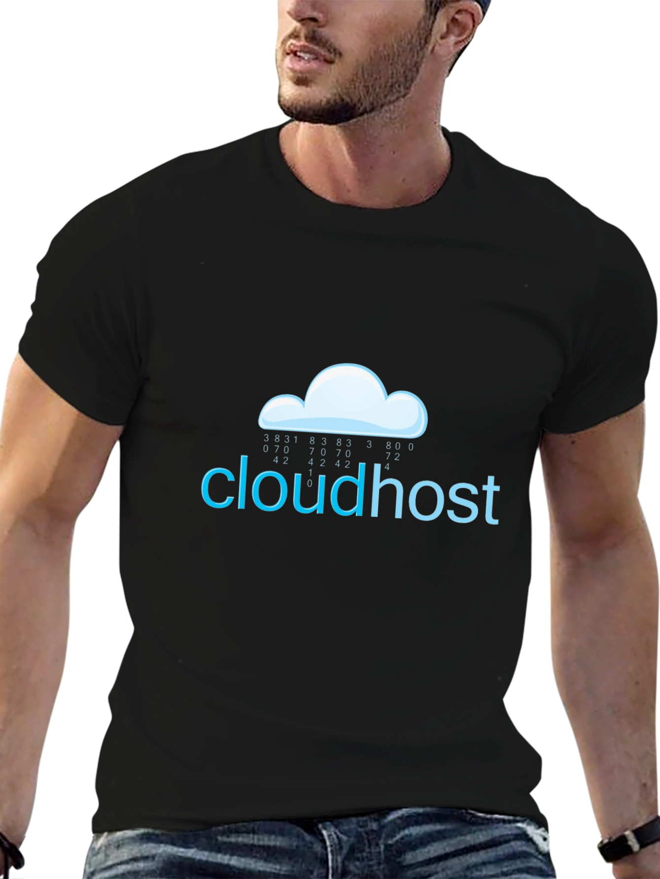 Cloudhost Graphic T-Shirt - Black