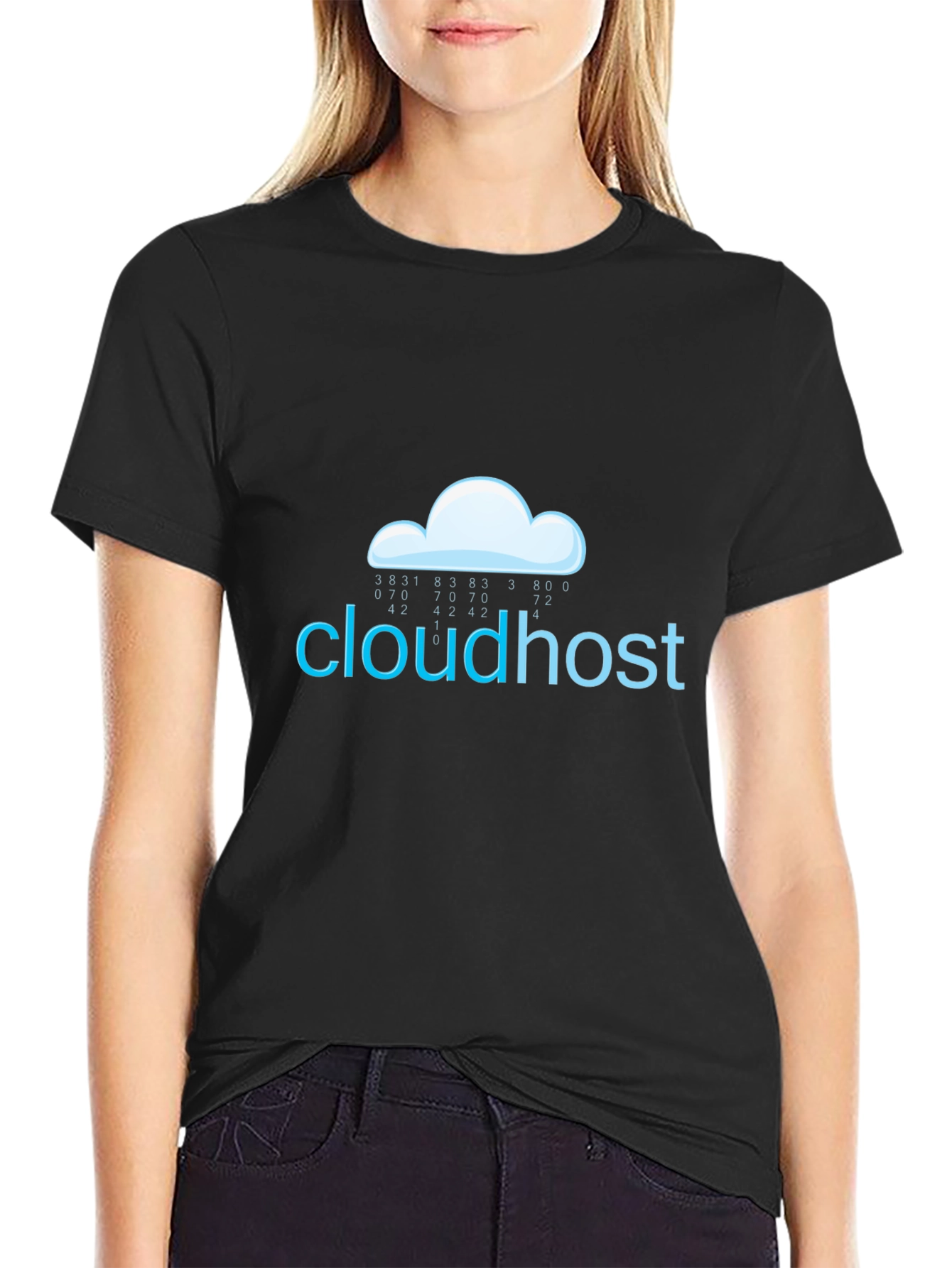 Cloudhost Graphic T-Shirt - Black