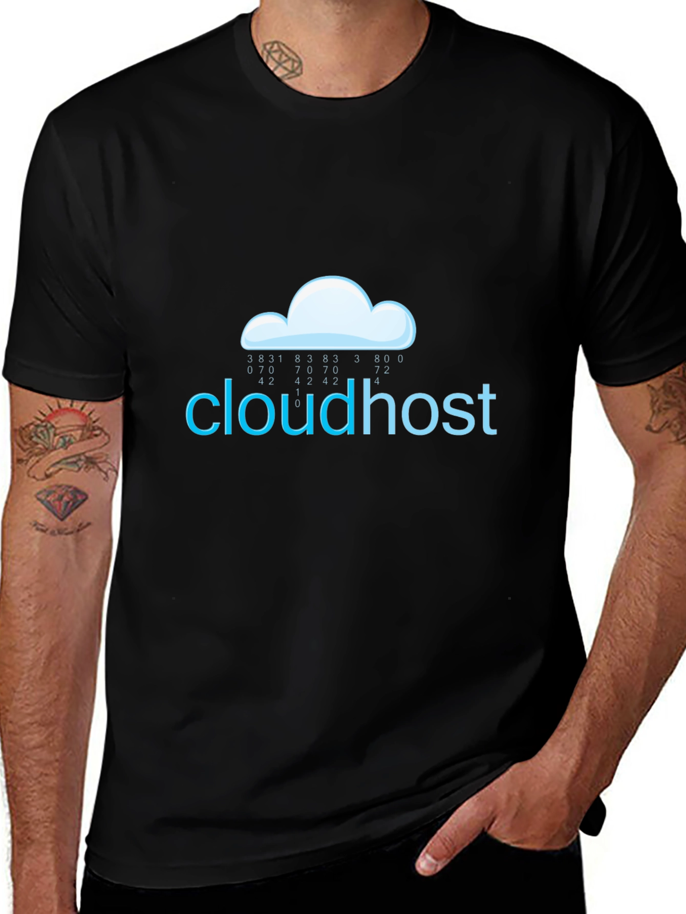 Cloudhost Graphic T-Shirt - Black