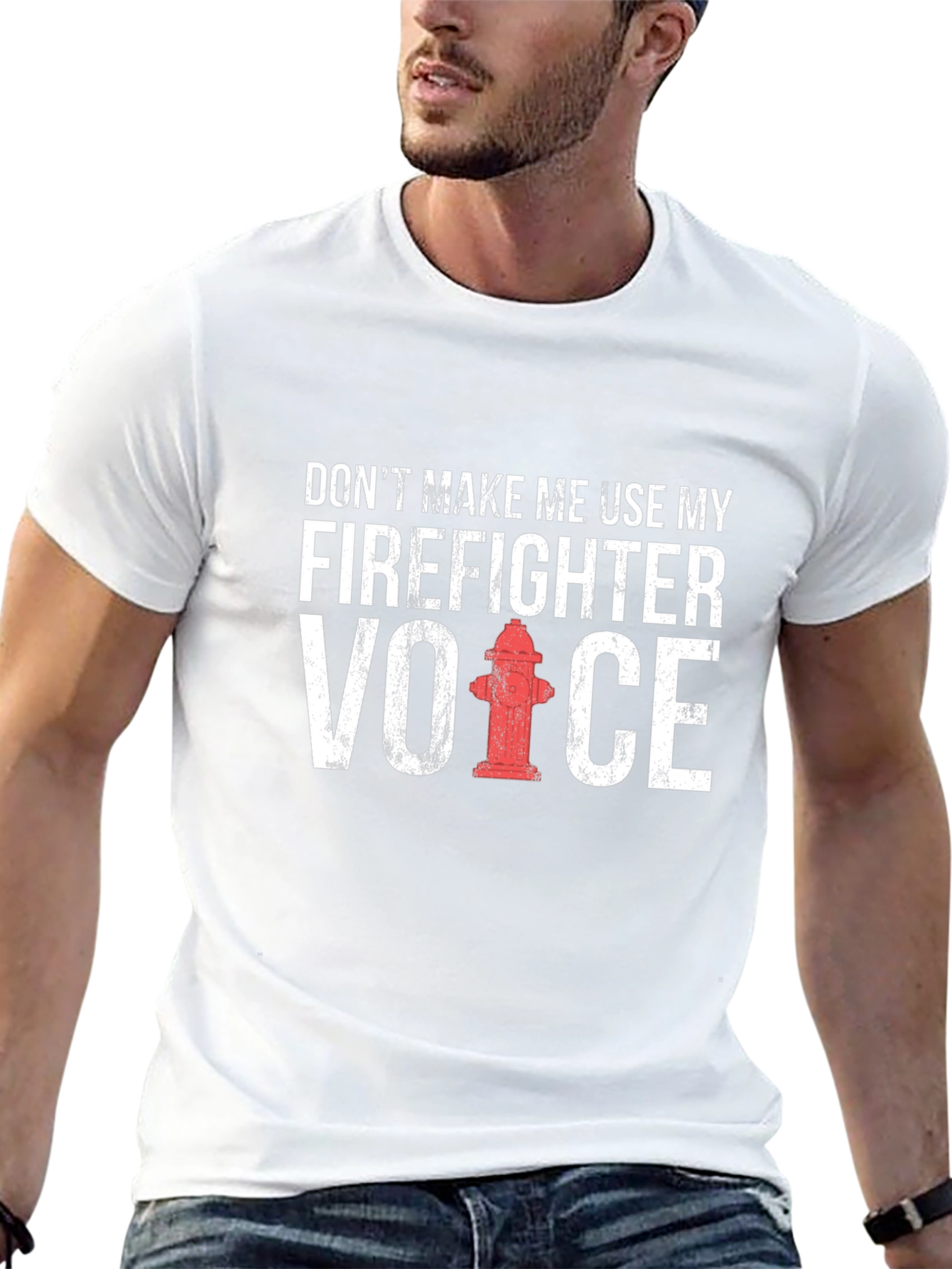 Firefighter Voice T-Shirt - Funny Fireman Gift