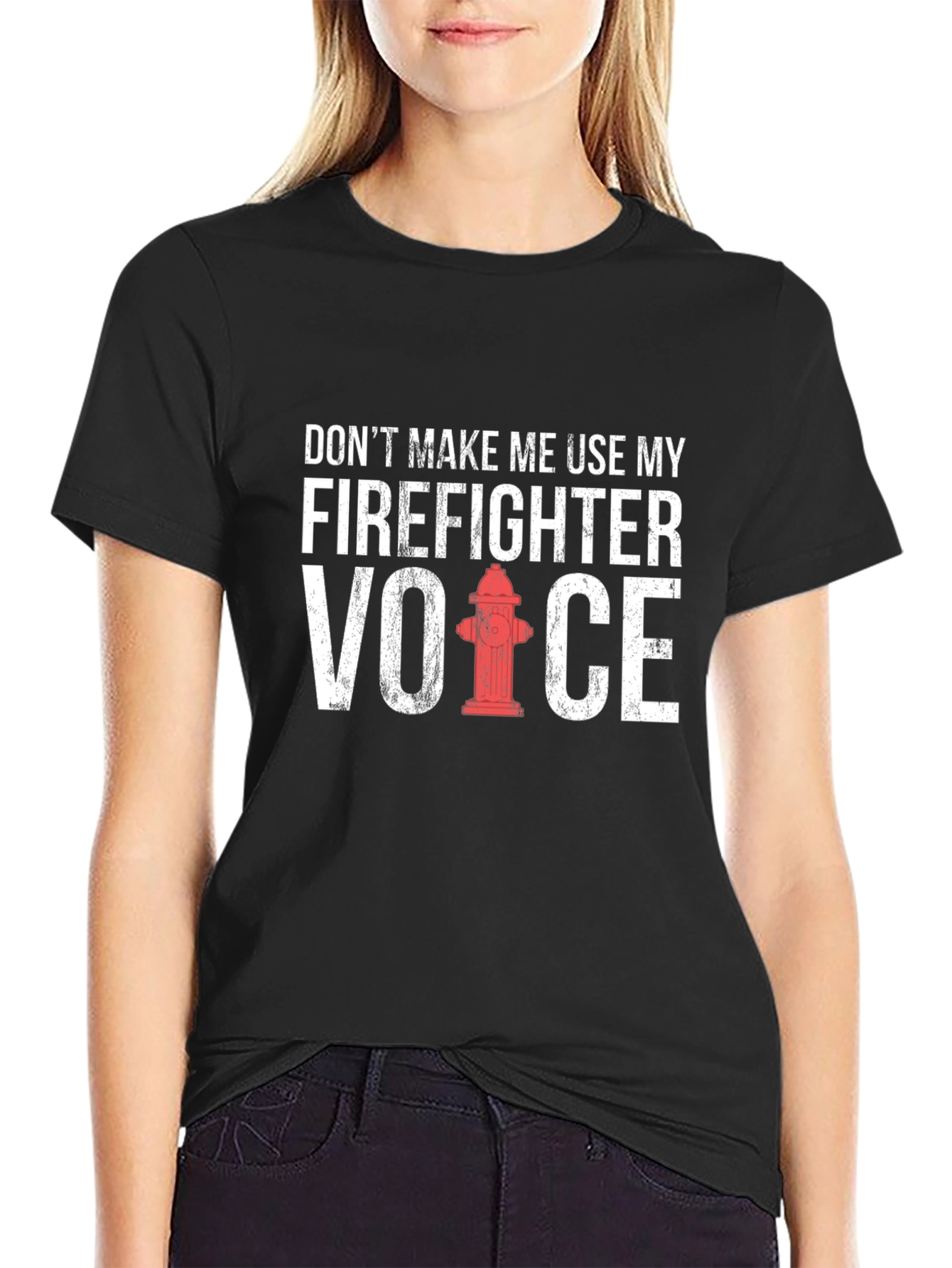 Firefighter Voice T-Shirt - Funny Fireman Gift
