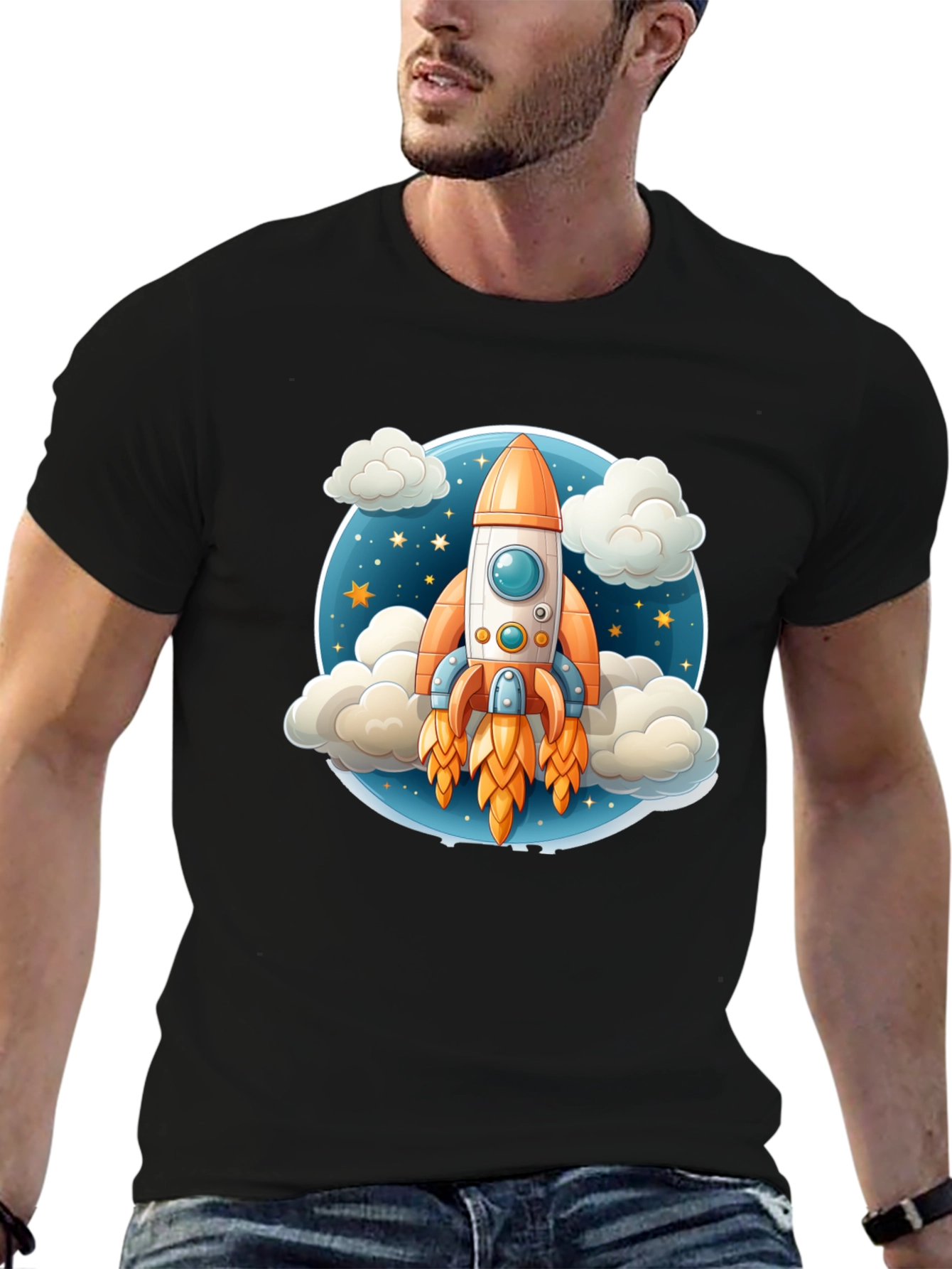 Rocket Launch T-Shirt - Galaxy Explorer Tee