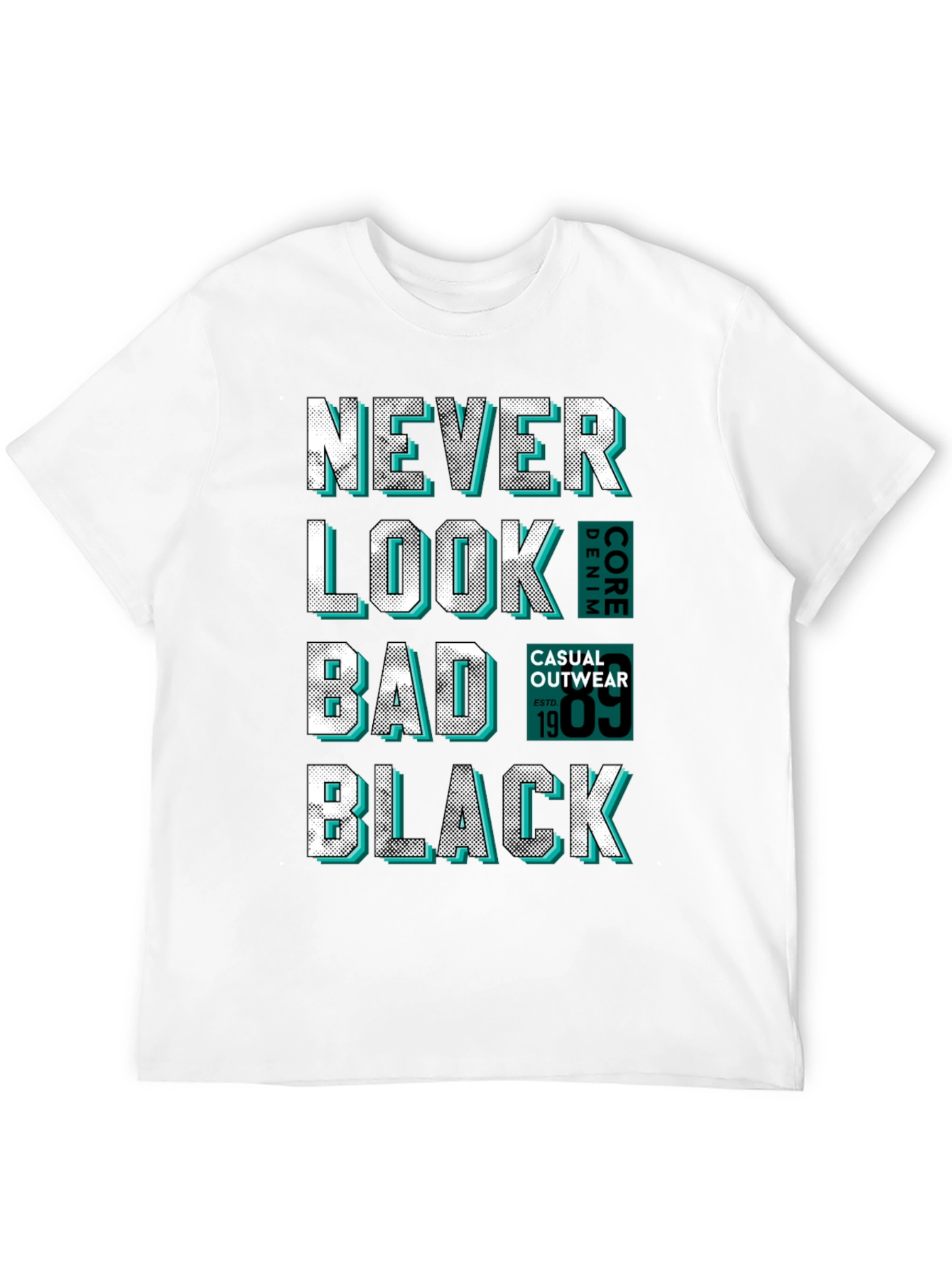 Never Look Bad Black Graphic Tee