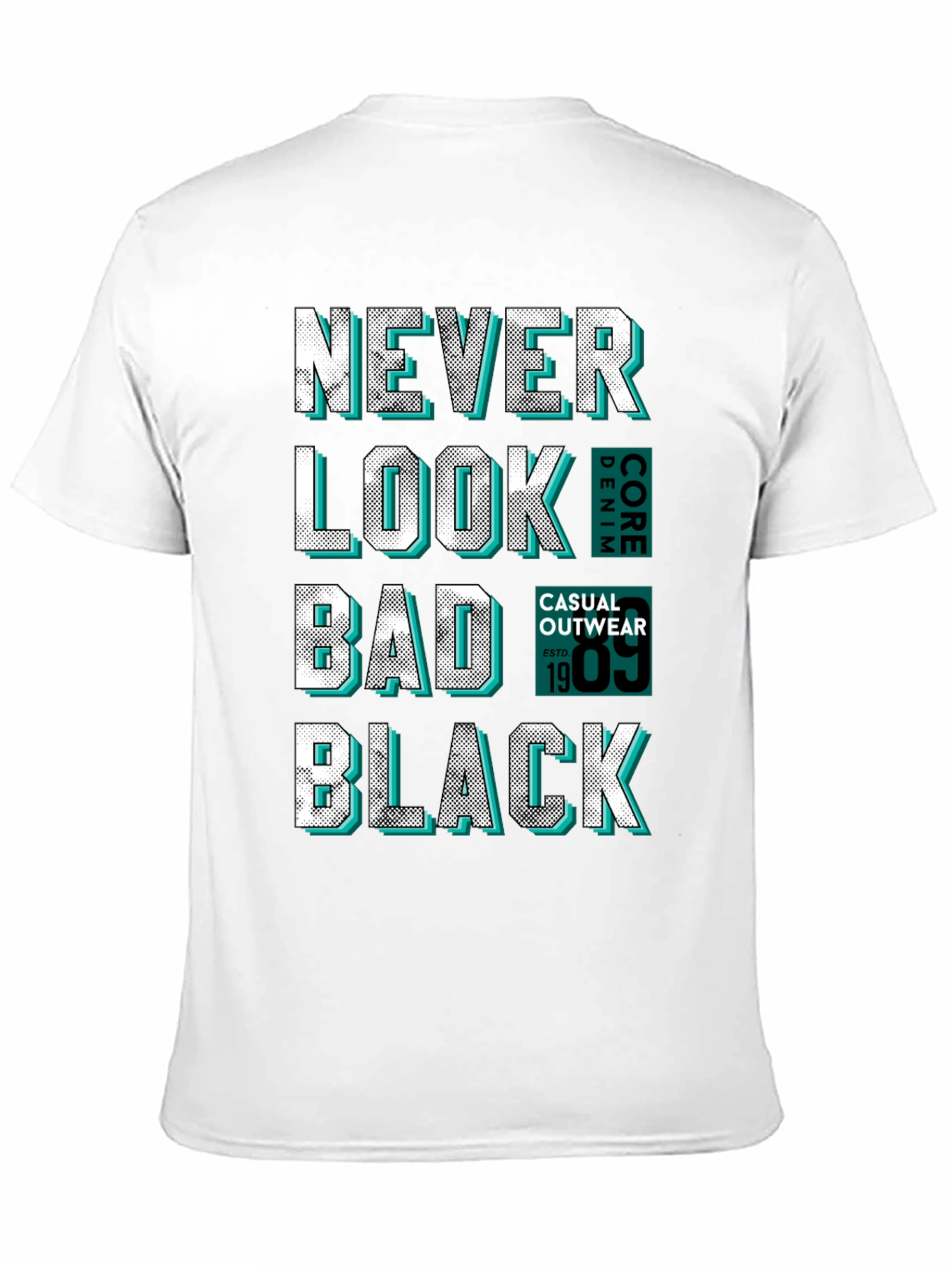 Never Look Bad Black Graphic Tee