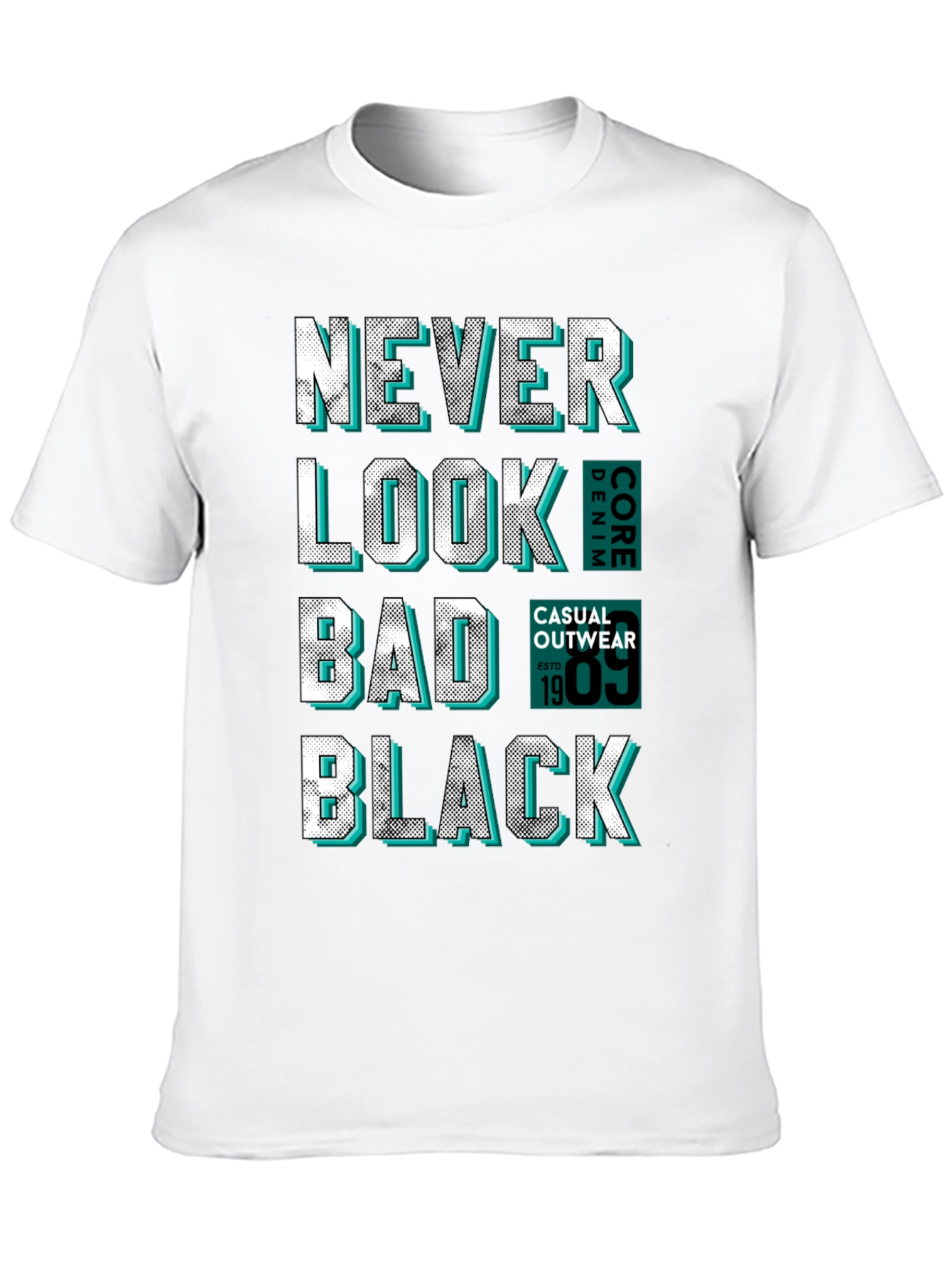 Never Look Bad Black Graphic Tee