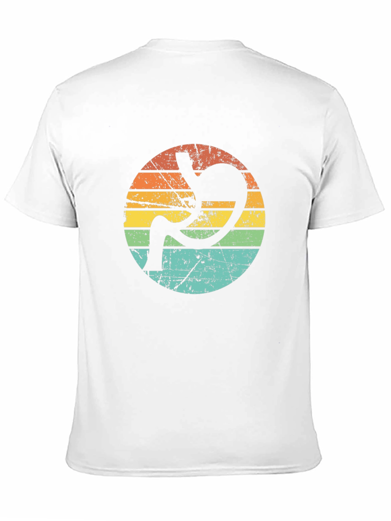 Retro Stomach Anatomy Graphic Tee - Black