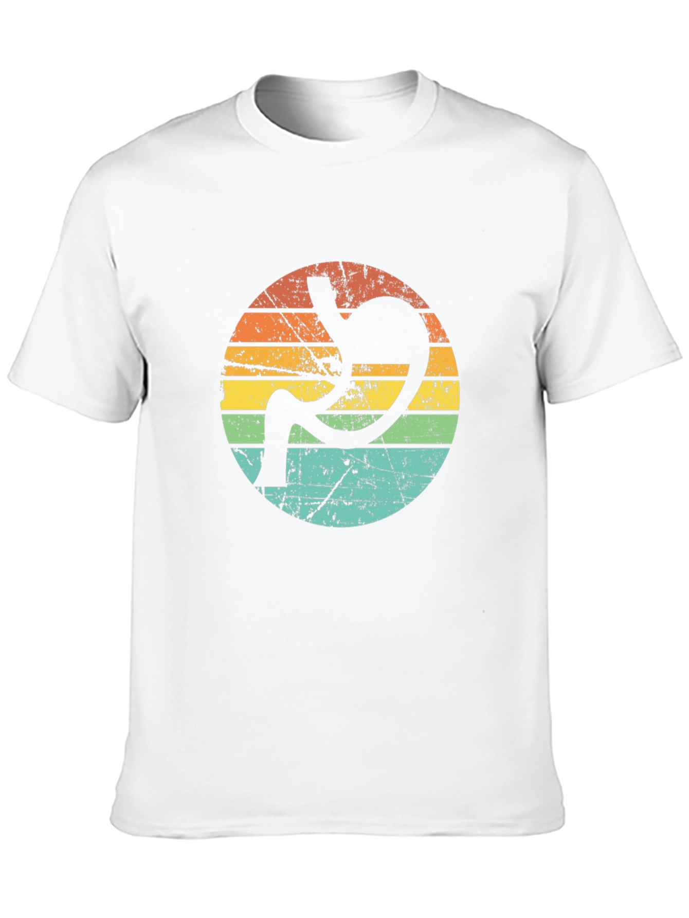 Retro Stomach Anatomy Graphic Tee - Black