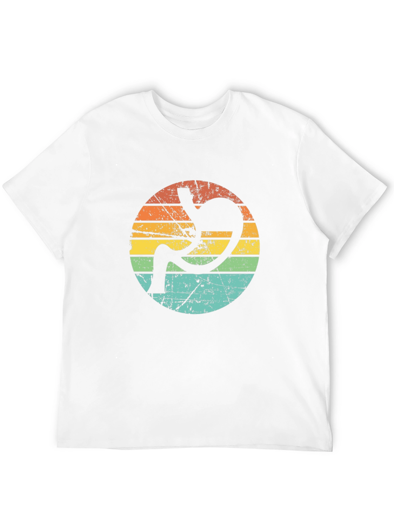Retro Stomach Anatomy Graphic Tee - Black