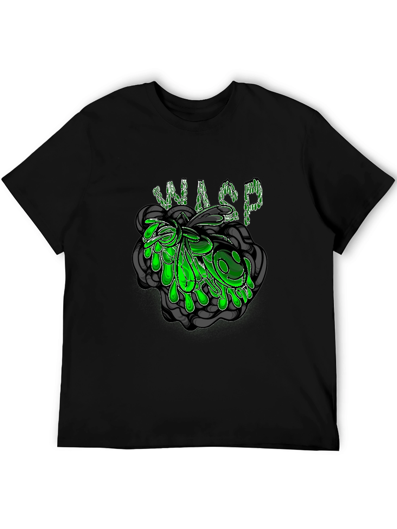 WASP Graphic Tee - Black Cotton T-Shirt