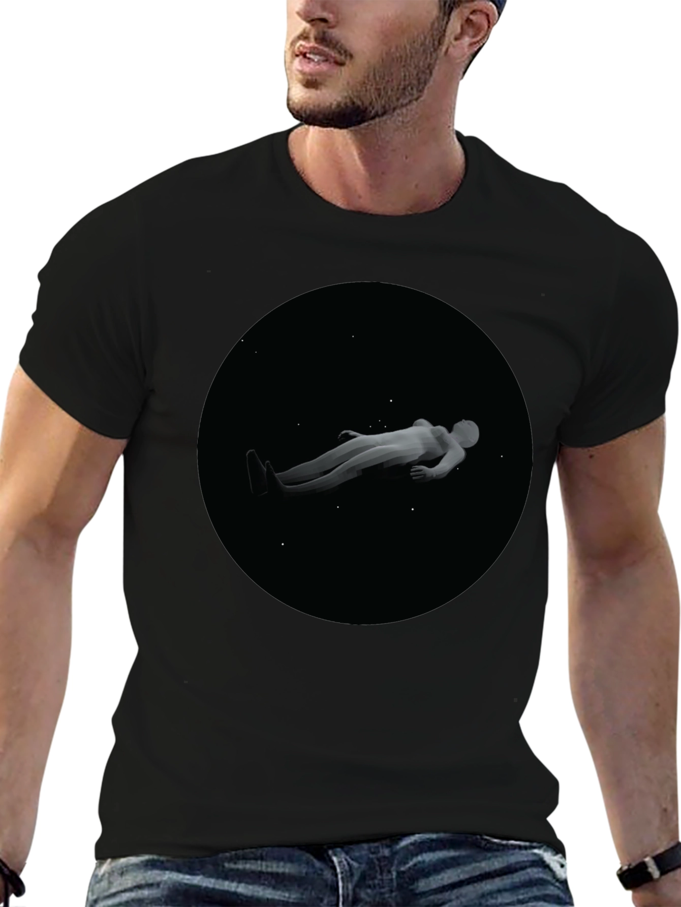 Astronaut T-Shirt - Relaxed Fit Black Tee