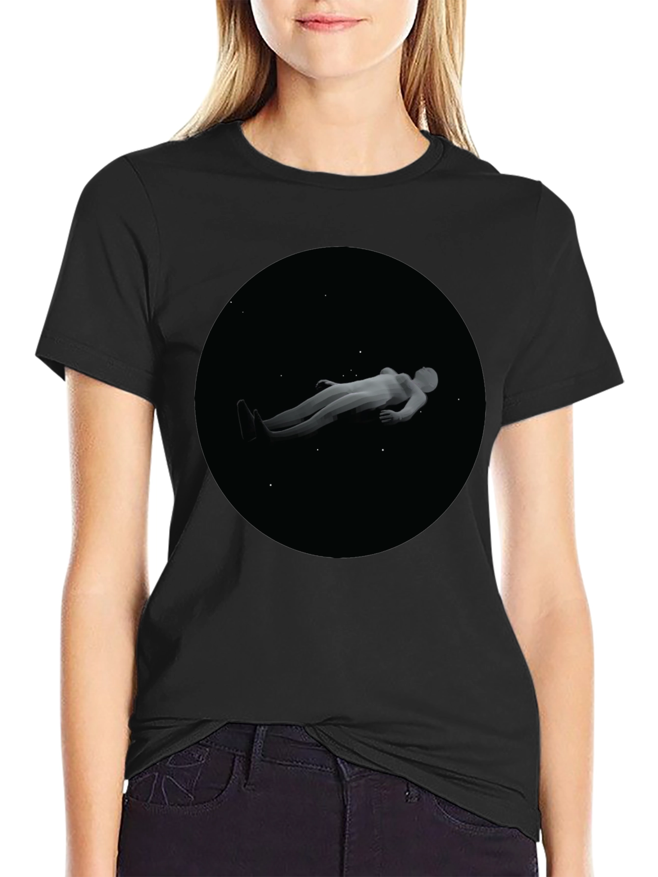 Astronaut T-Shirt - Relaxed Fit Black Tee