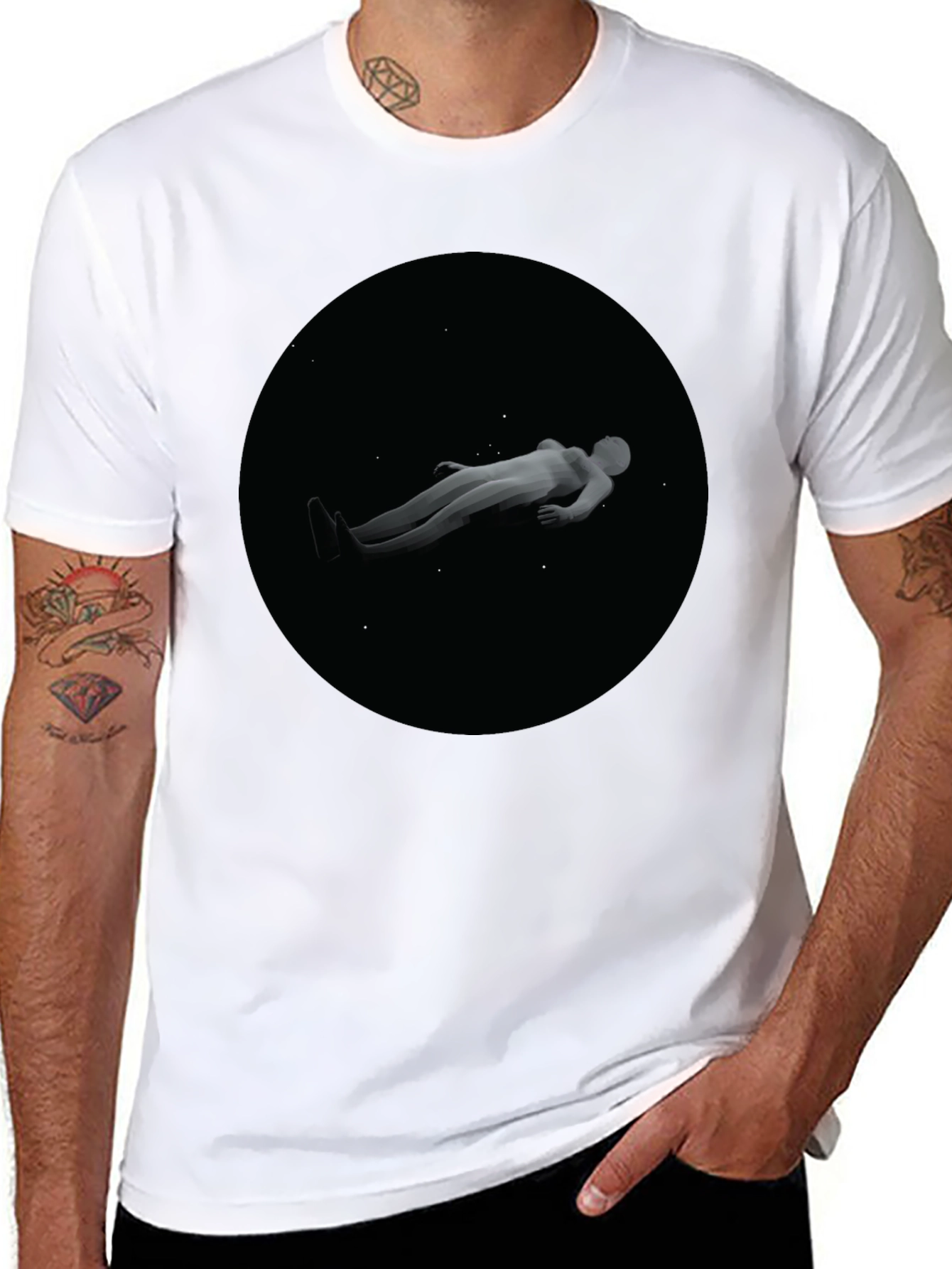 Astronaut T-Shirt - Relaxed Fit Black Tee
