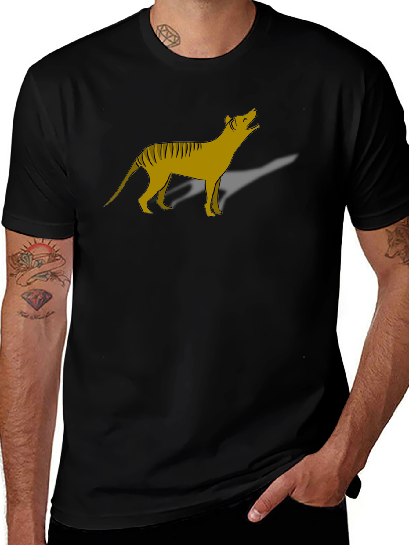 Thylacine Tasmanian Tiger Graphic T-Shirt