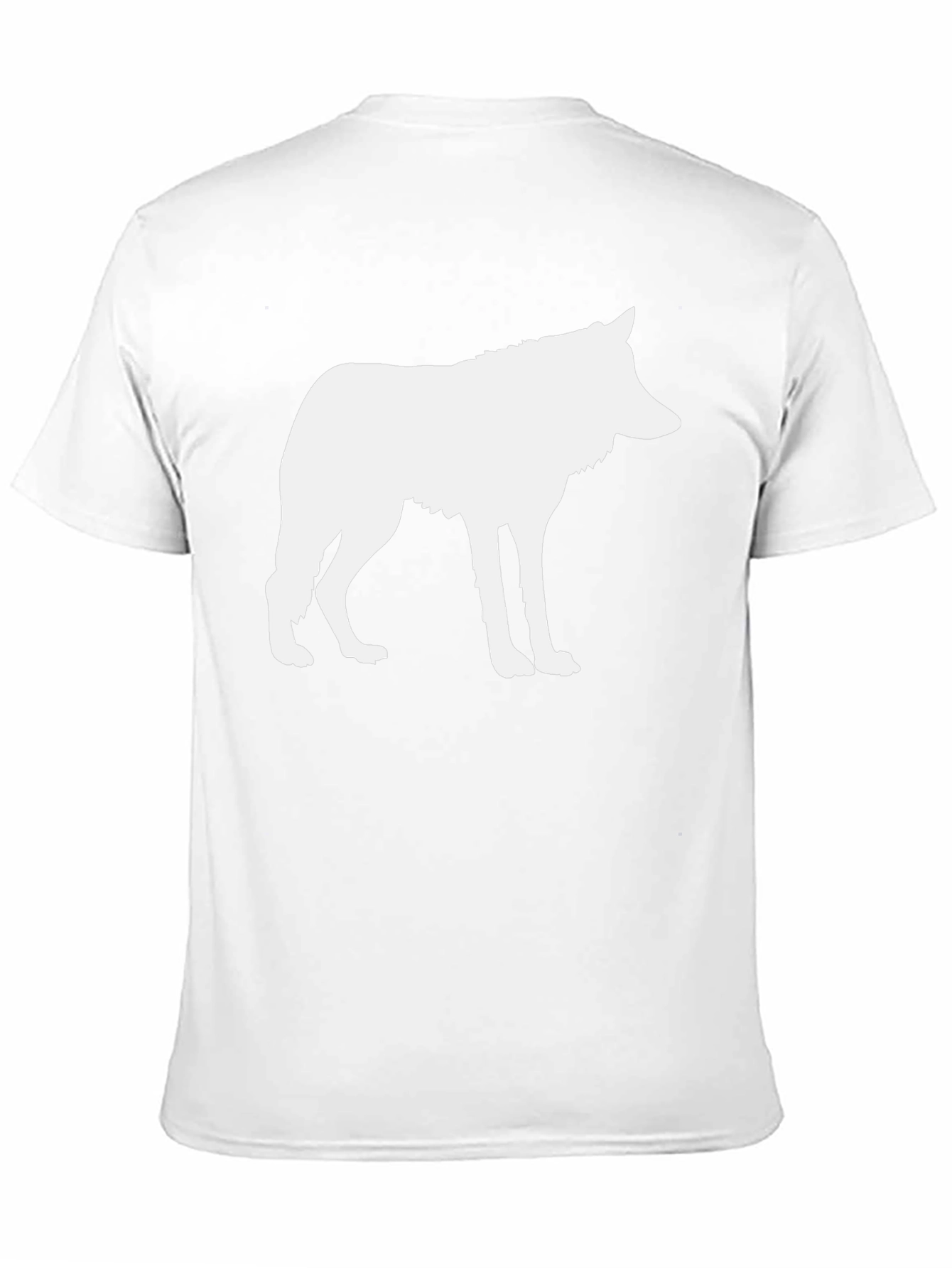 Wolf Silhouette Black T-Shirt - Cool Graphic Tee