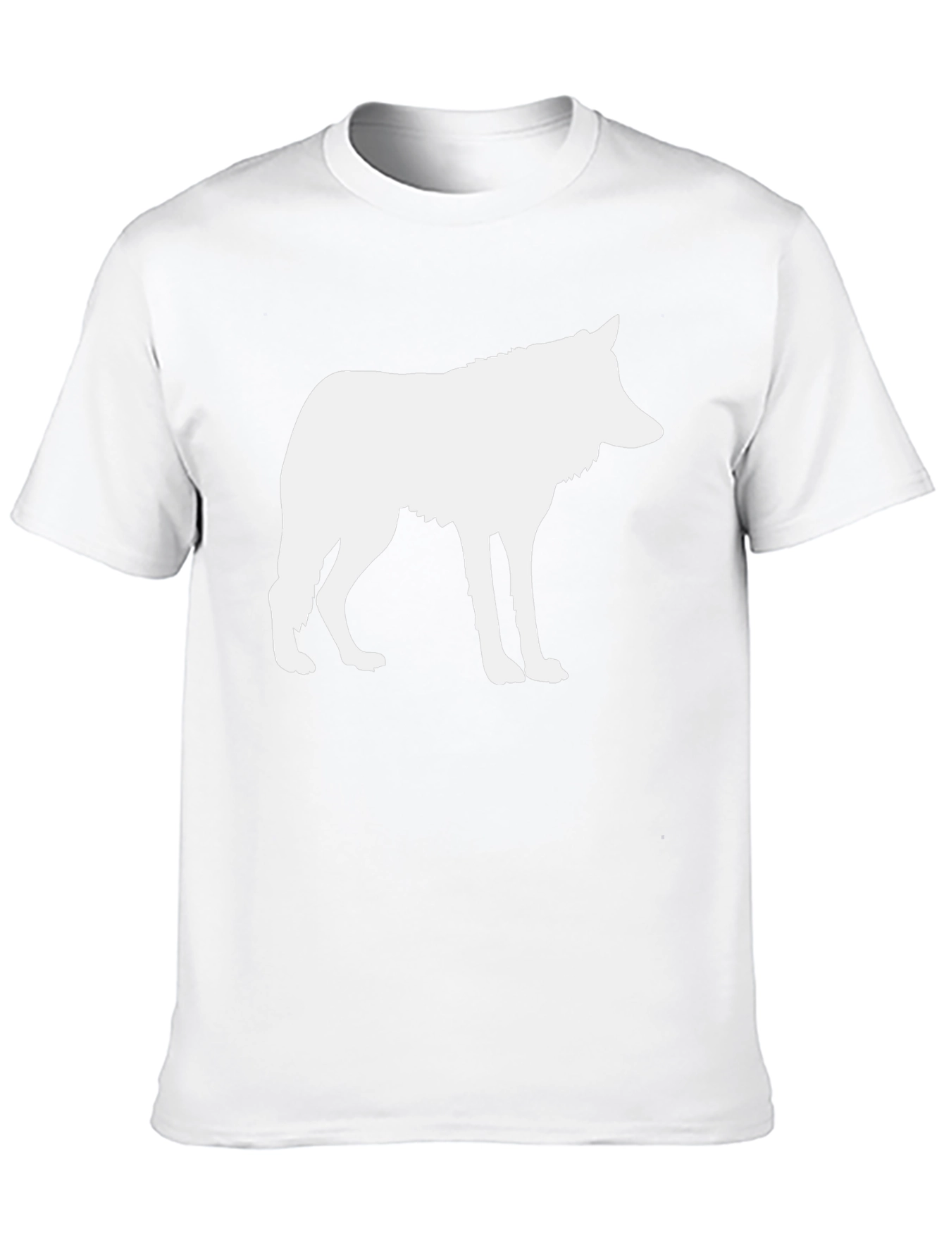 Wolf Silhouette Black T-Shirt - Cool Graphic Tee