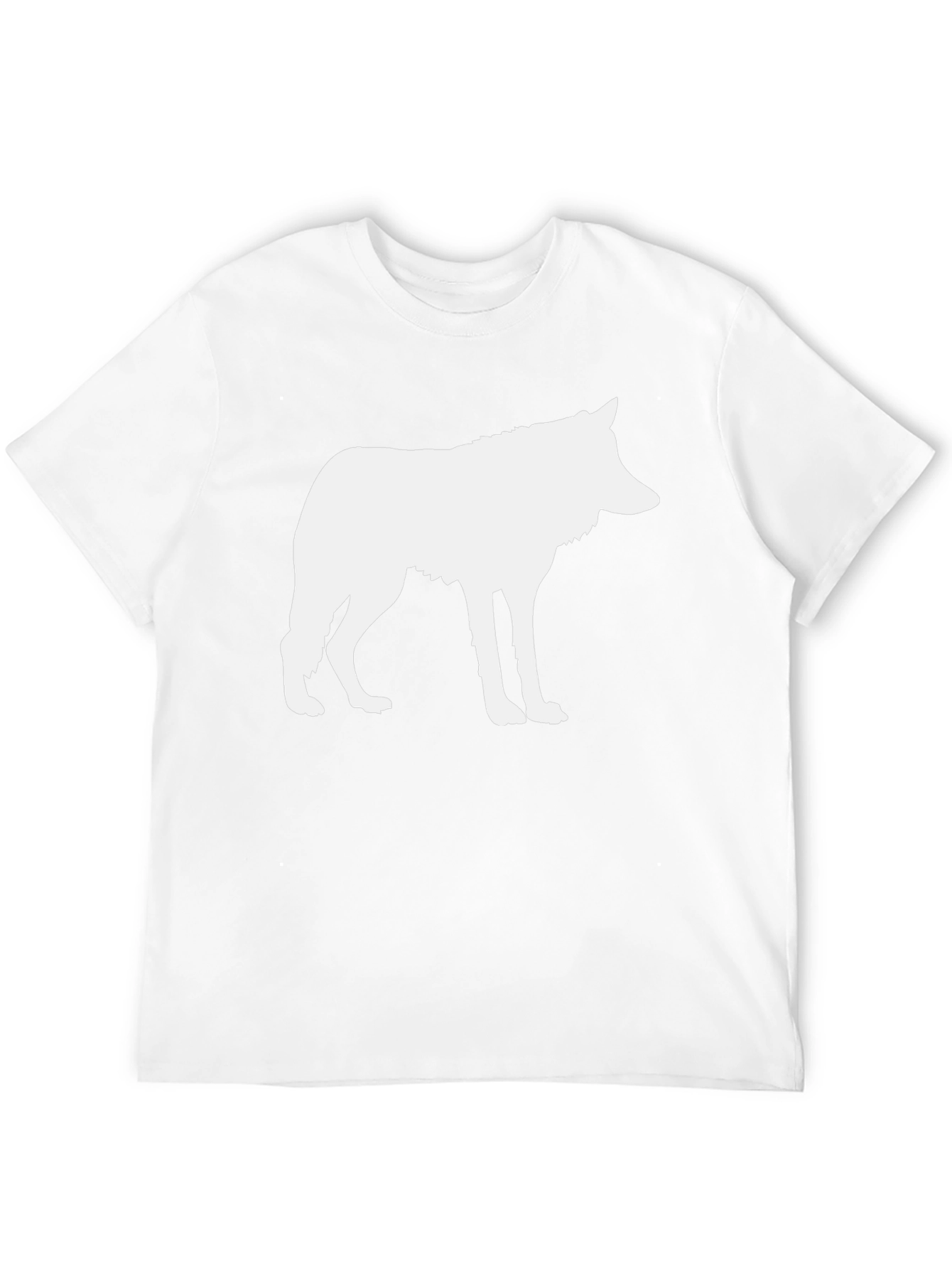 Wolf Silhouette Black T-Shirt - Cool Graphic Tee