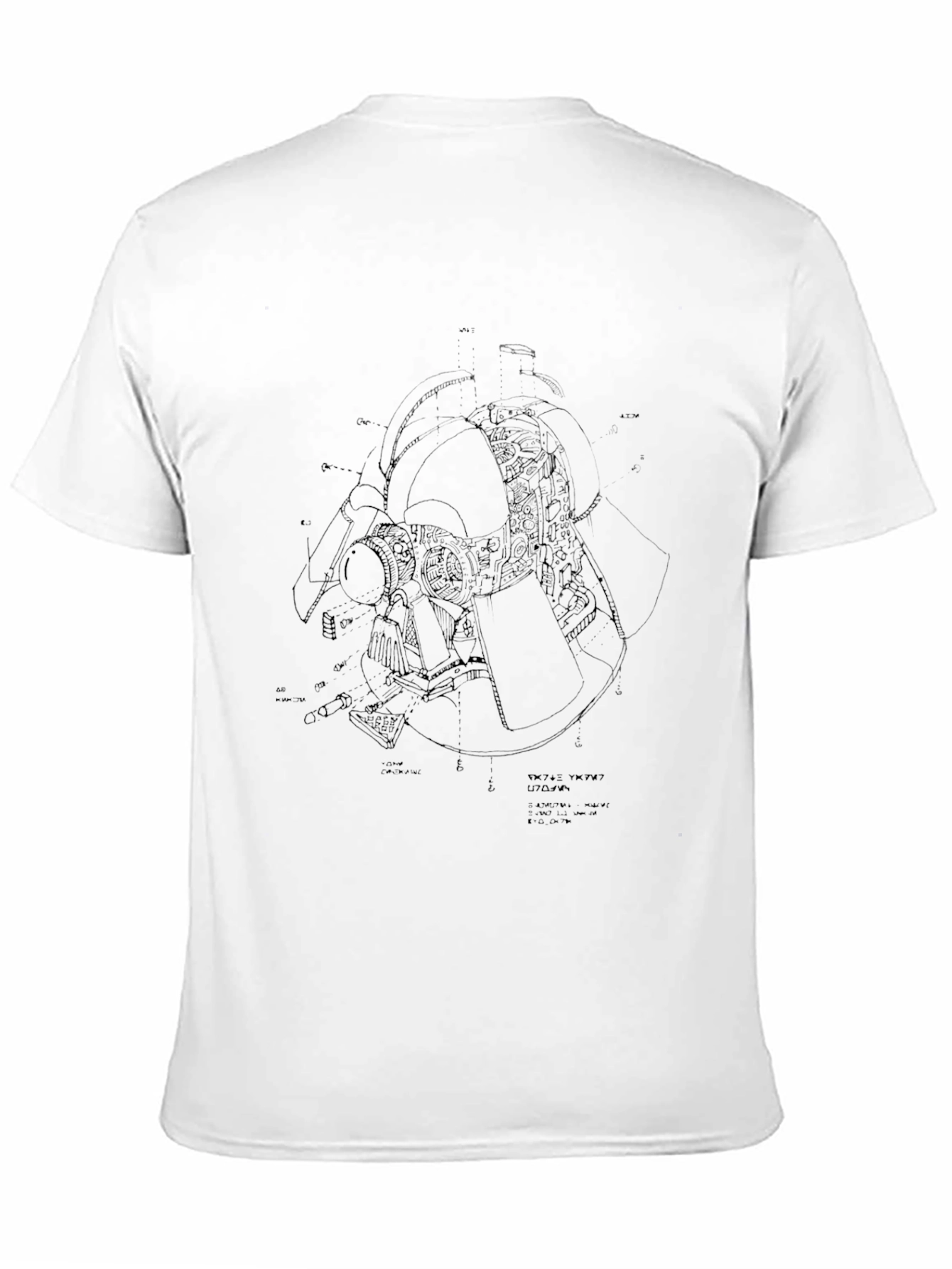 Schematic Graphic T-Shirt - Black
